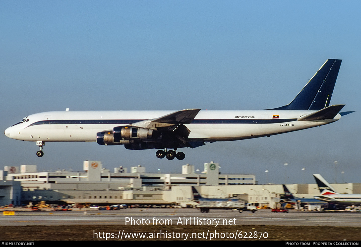 Aircraft Photo of YV-445C | Douglas DC-8-54(F) | Interamericana | AirHistory.net #622870