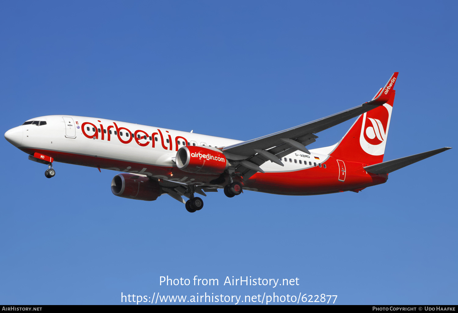 Aircraft Photo of D-ABMD | Boeing 737-86J | Air Berlin | AirHistory.net #622877