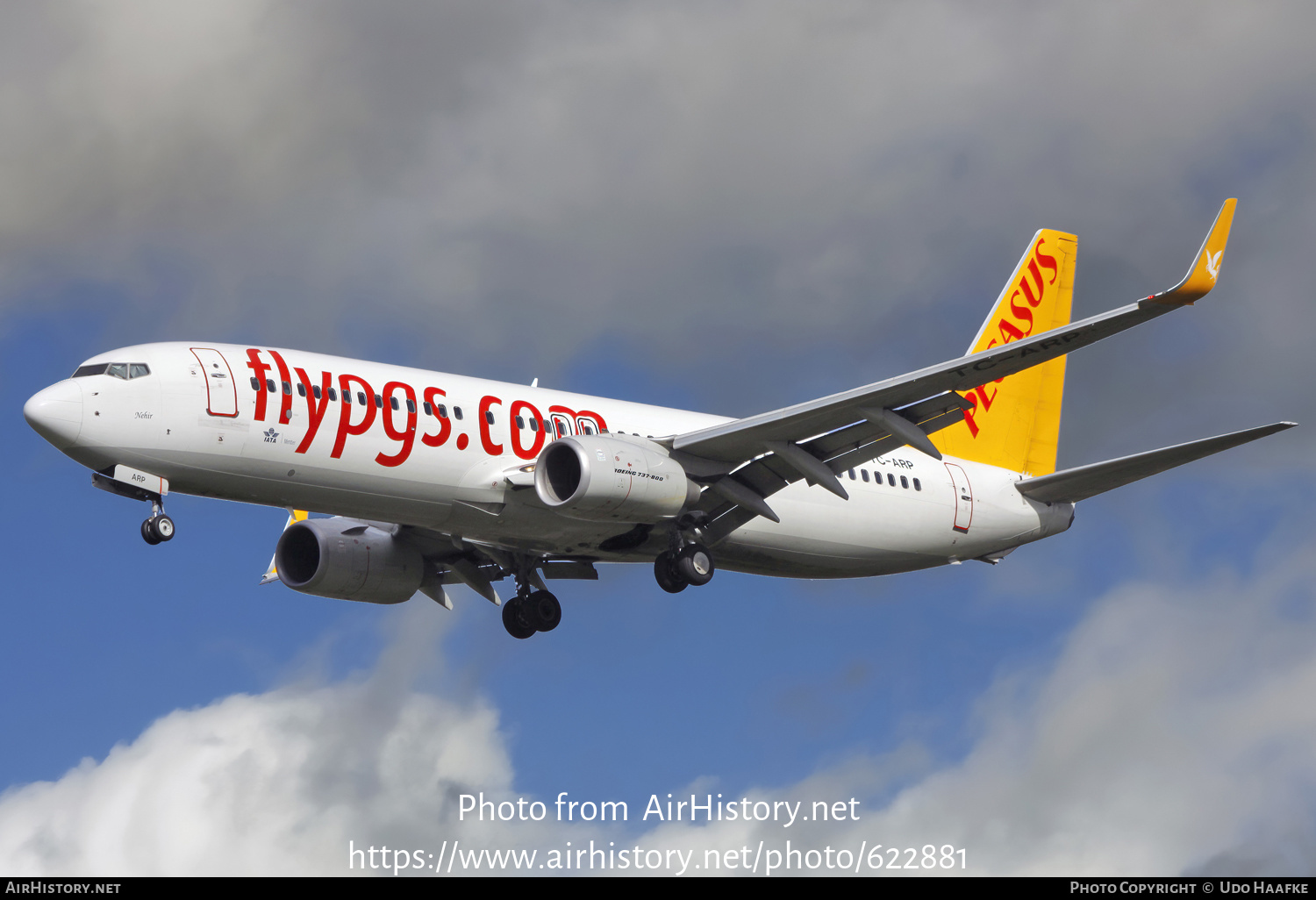 Aircraft Photo of TC-ARP | Boeing 737-82R | Pegasus Airlines | AirHistory.net #622881