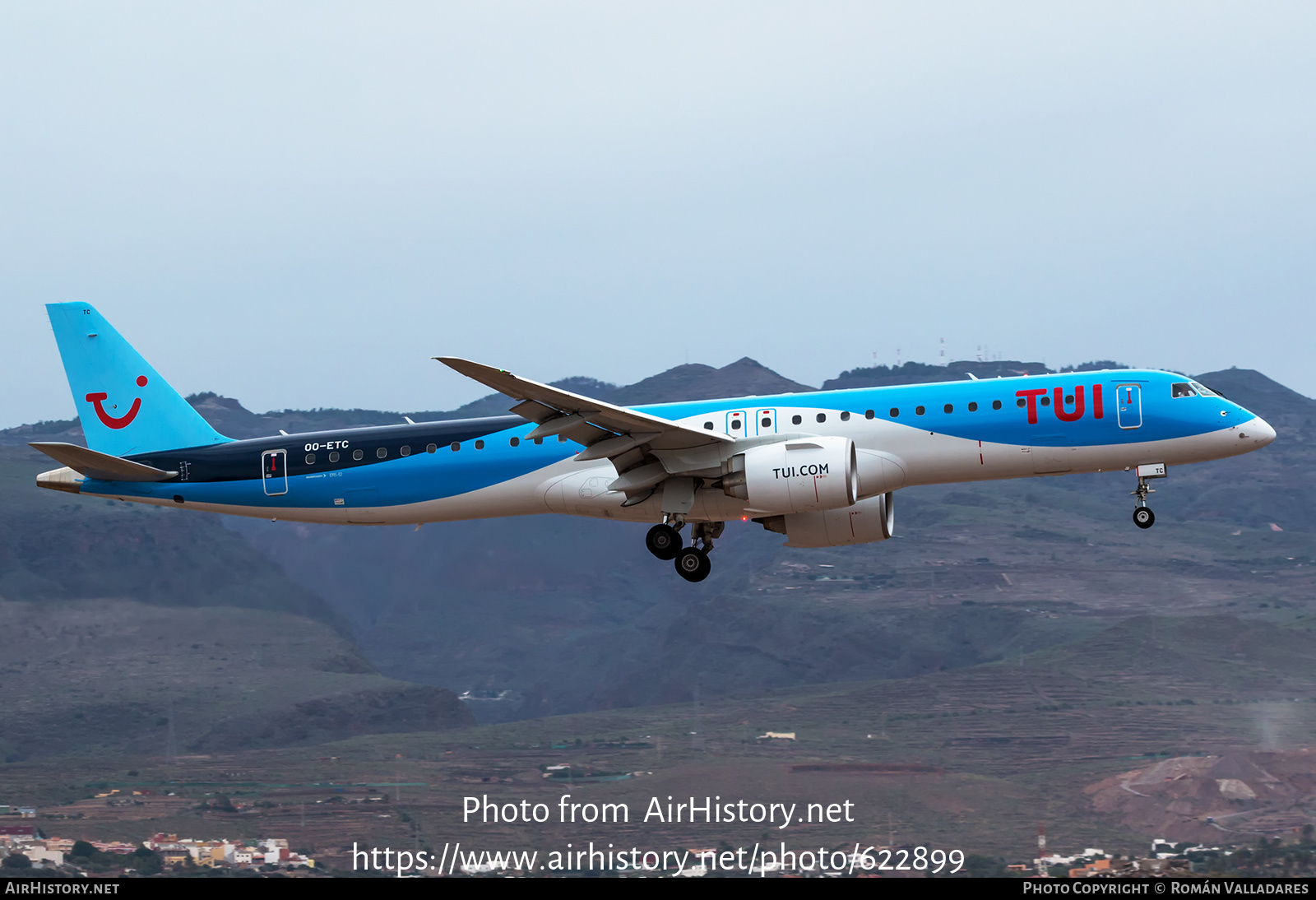 Aircraft Photo of OO-ETC | Embraer 195-E2 (ERJ-190-400) | TUI | AirHistory.net #622899