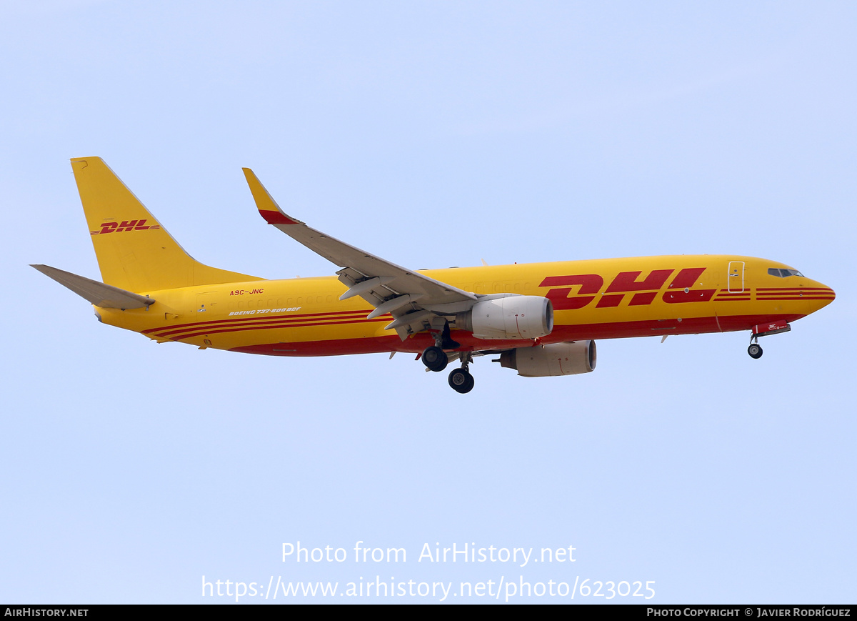 Aircraft Photo of A9C-JNC | Boeing 737-8Q8(BCF) | DHL International | AirHistory.net #623025