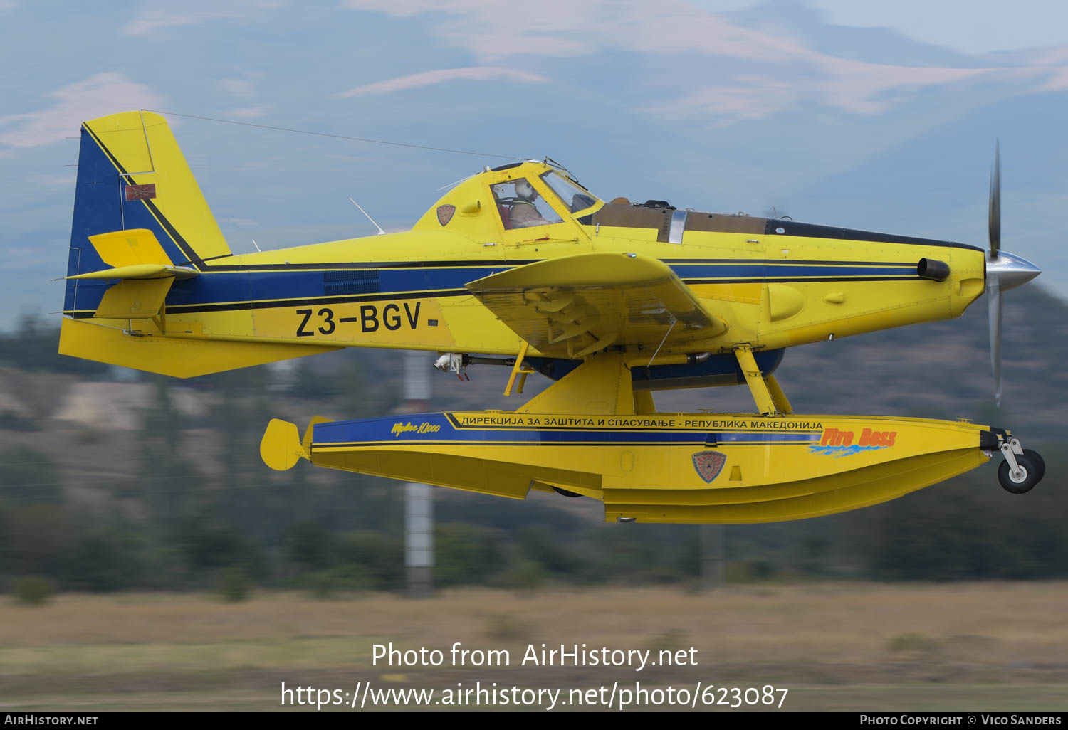 Aircraft Photo of Z3-BGV | Air Tractor AT-802F Fire Boss (AT-802A) | Protection and Rescue Directorate | AirHistory.net #623087