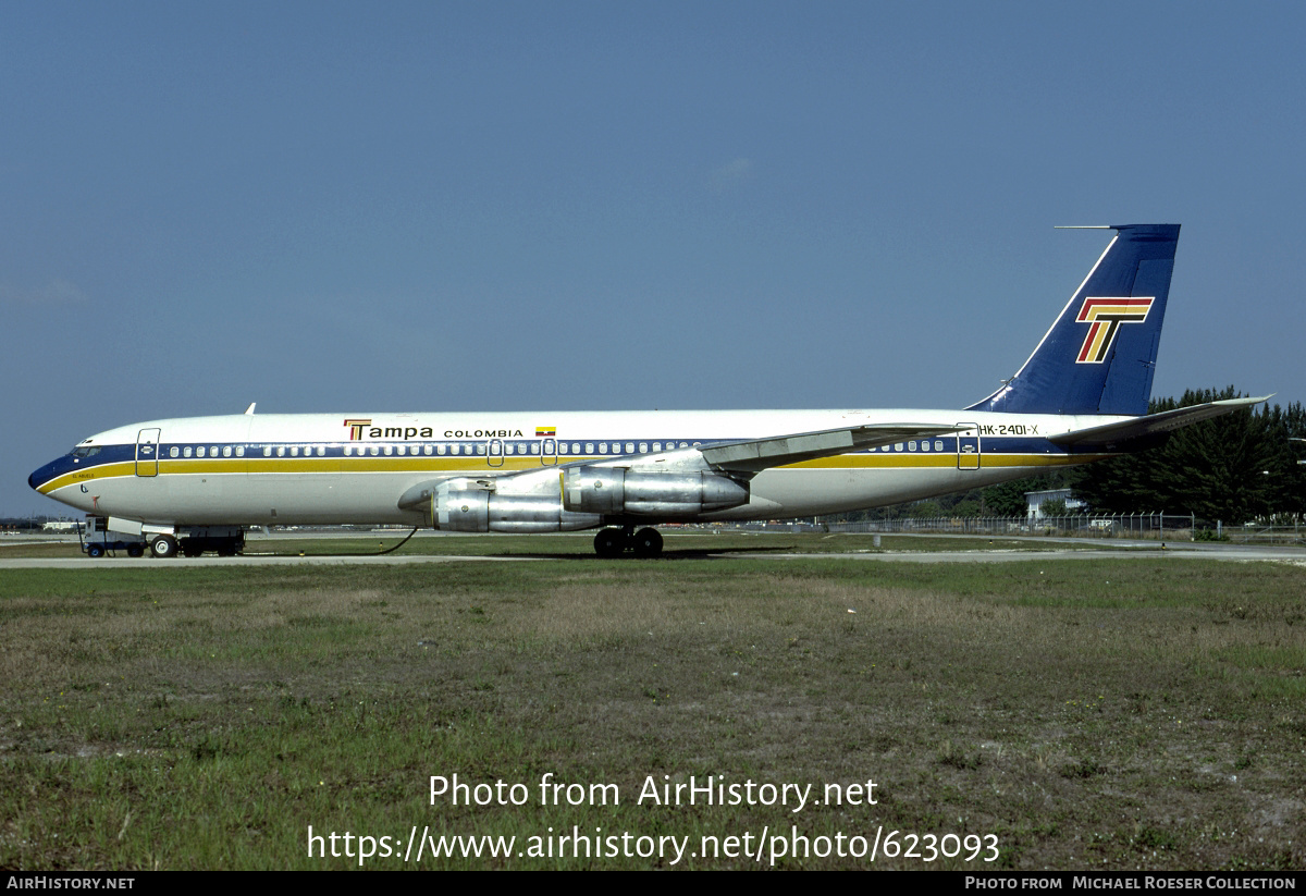 Aircraft Photo of HK-2401-X | Boeing 707-373C | TAMPA - Transportes Aéreos Mercantiles Panamericanos | AirHistory.net #623093