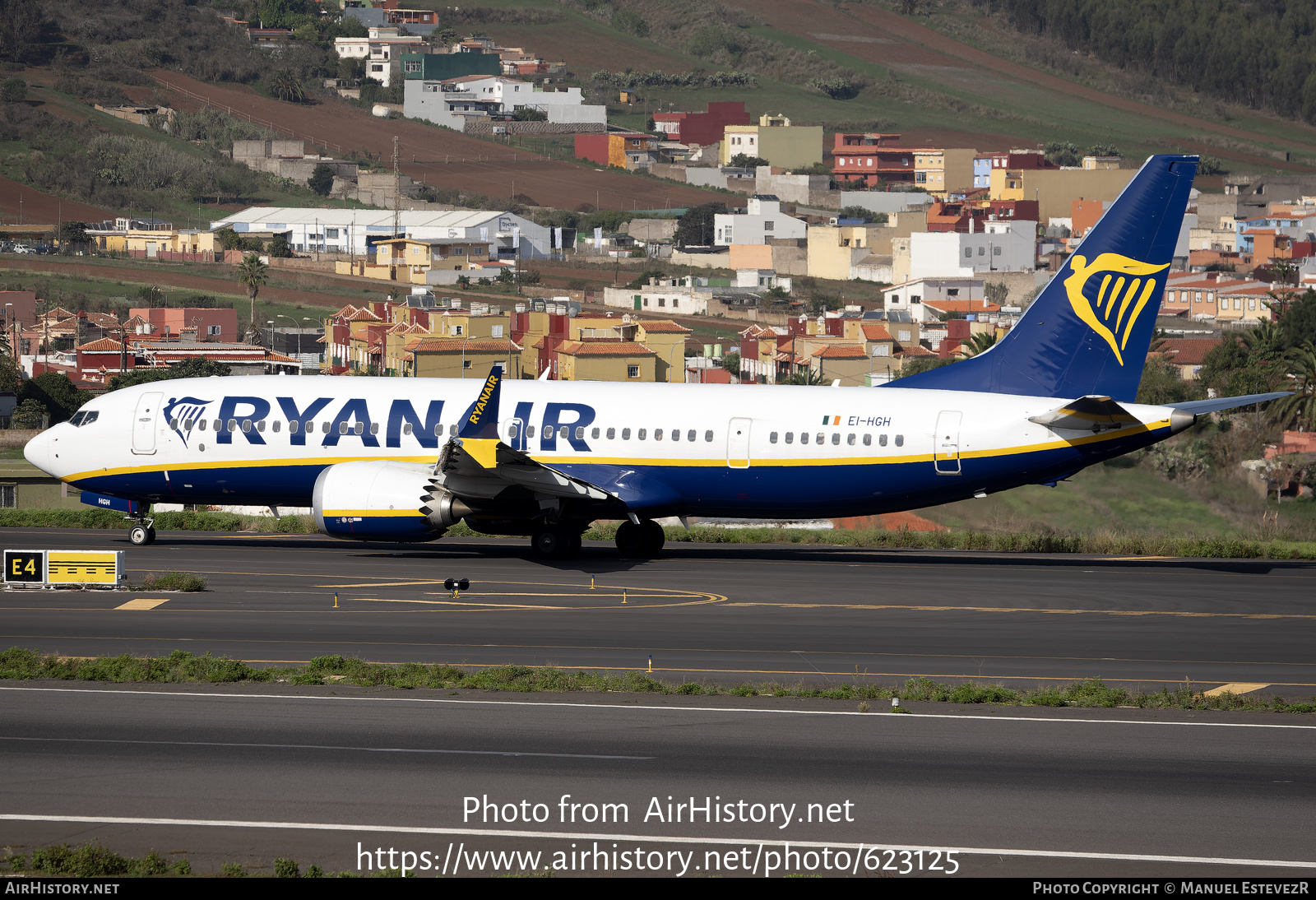 Aircraft Photo of EI-HGH | Boeing 737-8200 Max 200 | Ryanair | AirHistory.net #623125