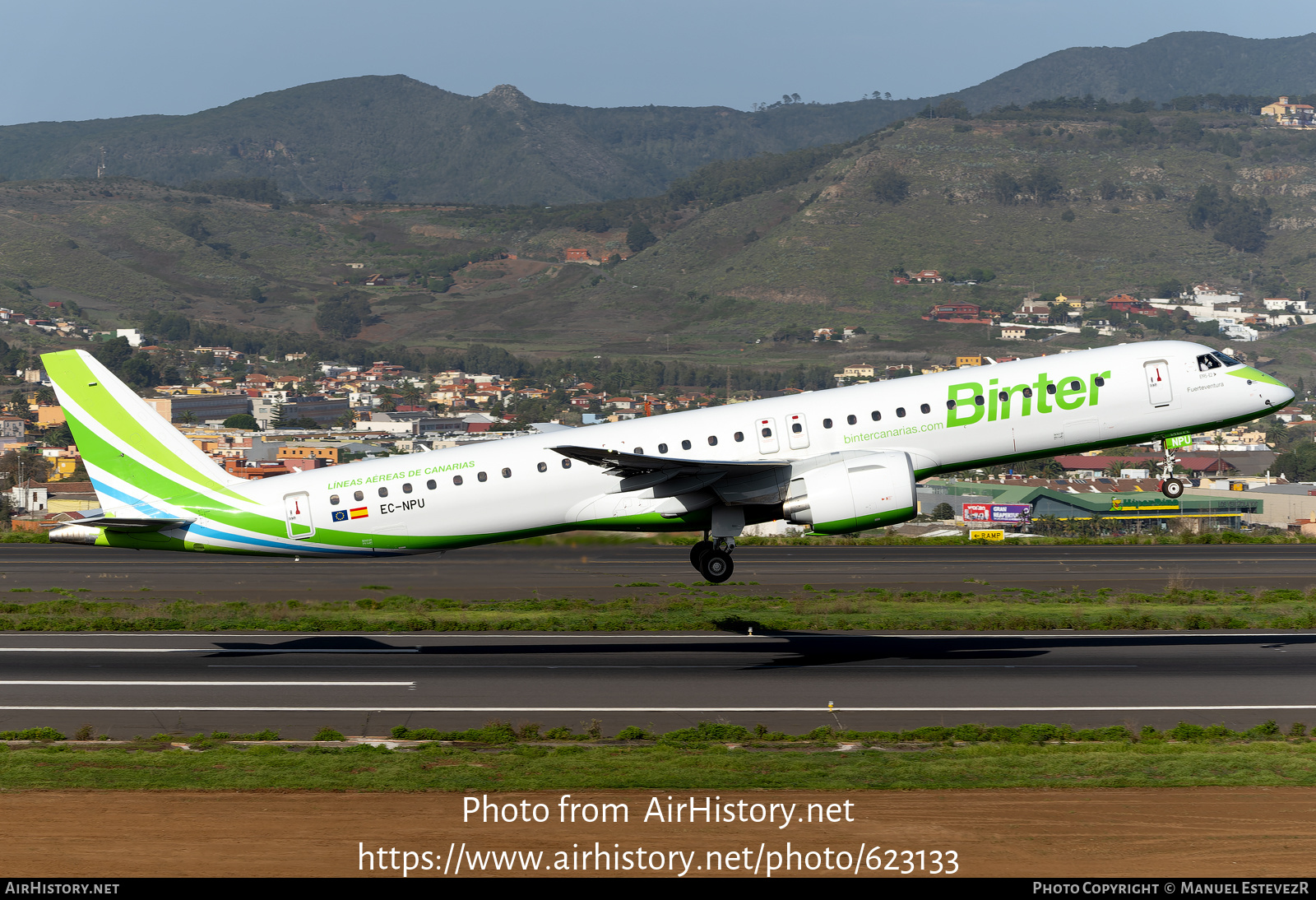 Aircraft Photo of EC-NPU | Embraer 195-E2 (ERJ-190-400) | Binter Canarias | AirHistory.net #623133