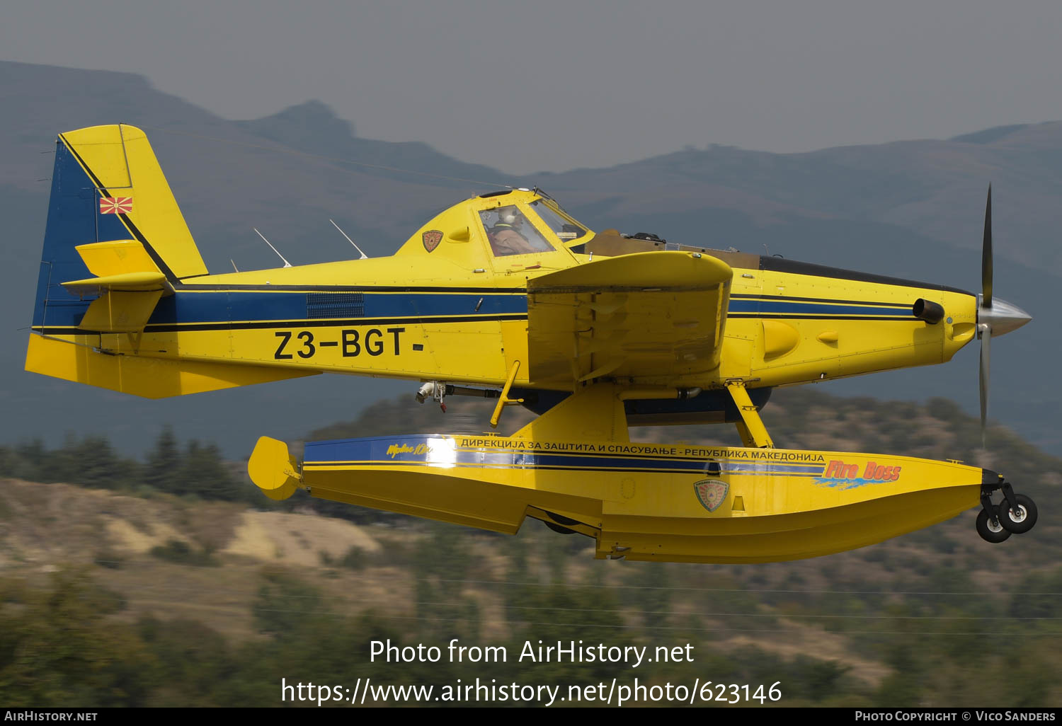 Aircraft Photo of Z3-BGT | Air Tractor AT-802F Fire Boss (AT-802A) | Protection and Rescue Directorate | AirHistory.net #623146