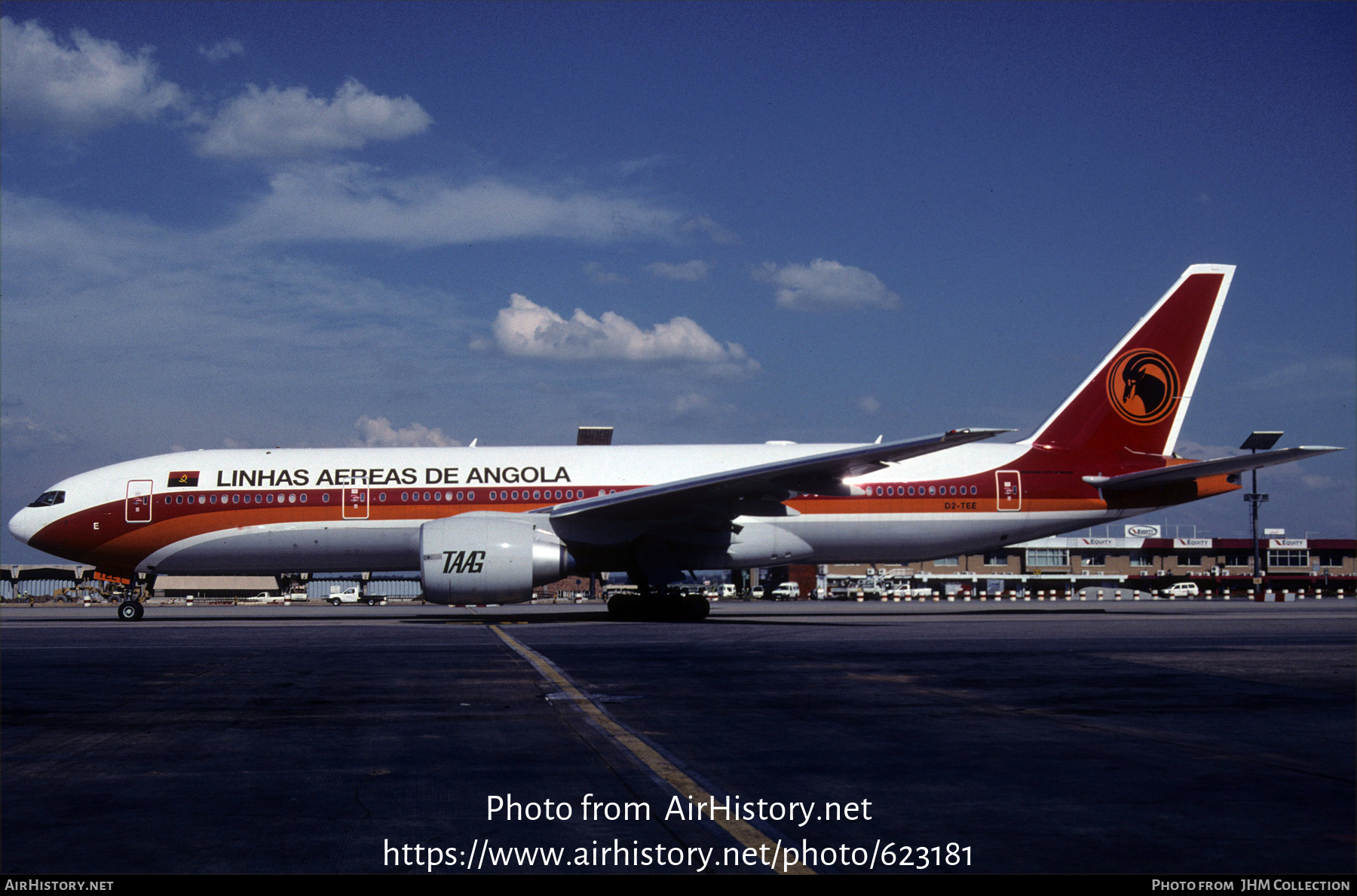 Aircraft Photo of D2-TEE | Boeing 777-2M2/ER | TAAG Angola Airlines - Linhas Aéreas de Angola | AirHistory.net #623181