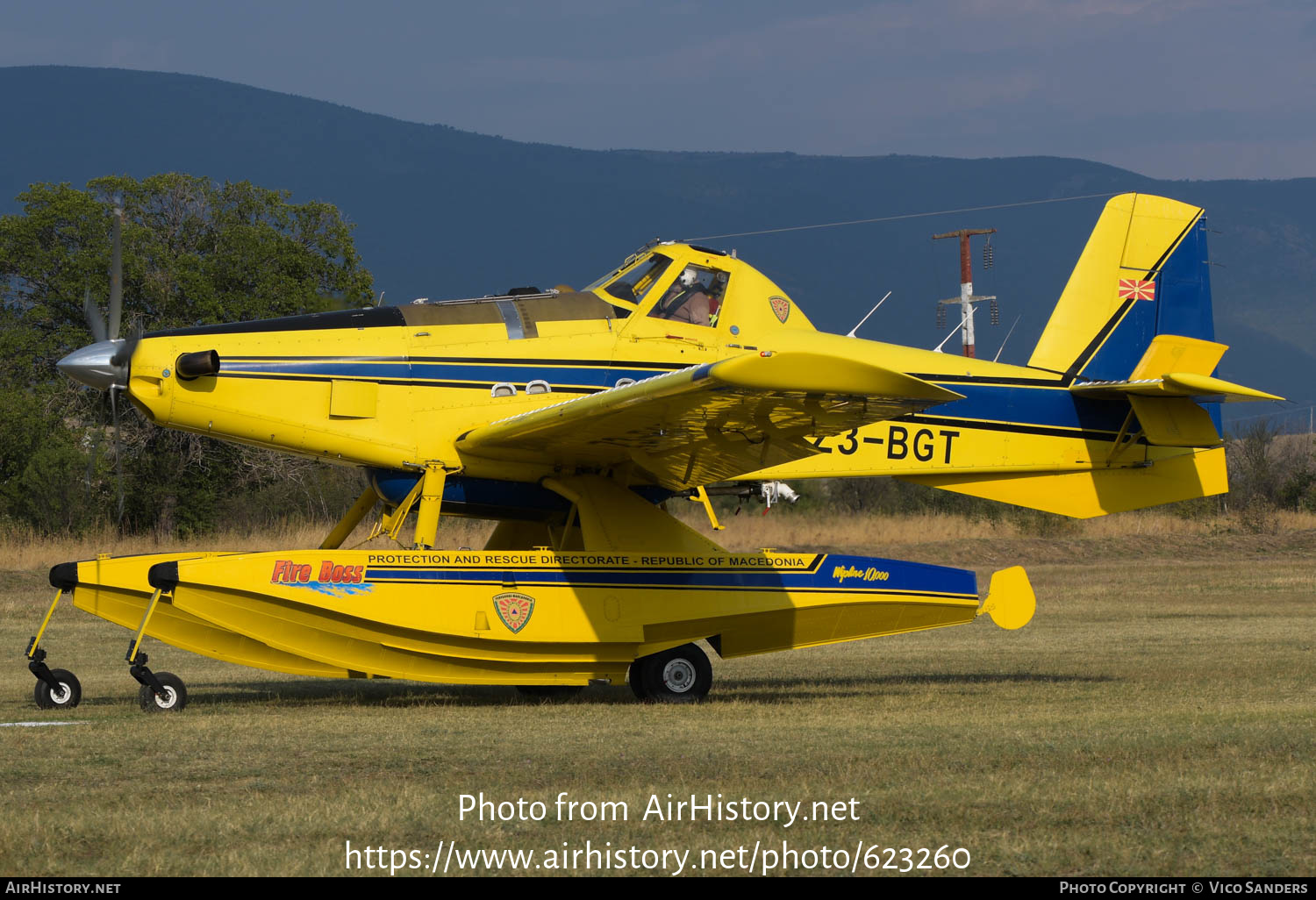 Aircraft Photo of Z3-BGT | Air Tractor AT-802F Fire Boss (AT-802A) | Protection and Rescue Directorate | AirHistory.net #623260