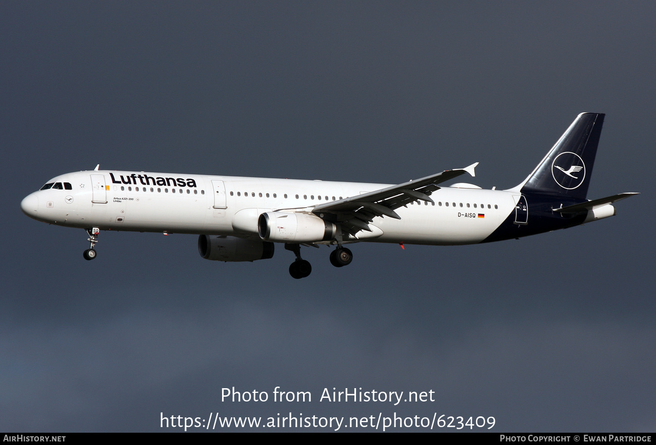 Aircraft Photo of D-AISQ | Airbus A321-231 | Lufthansa | AirHistory.net #623409