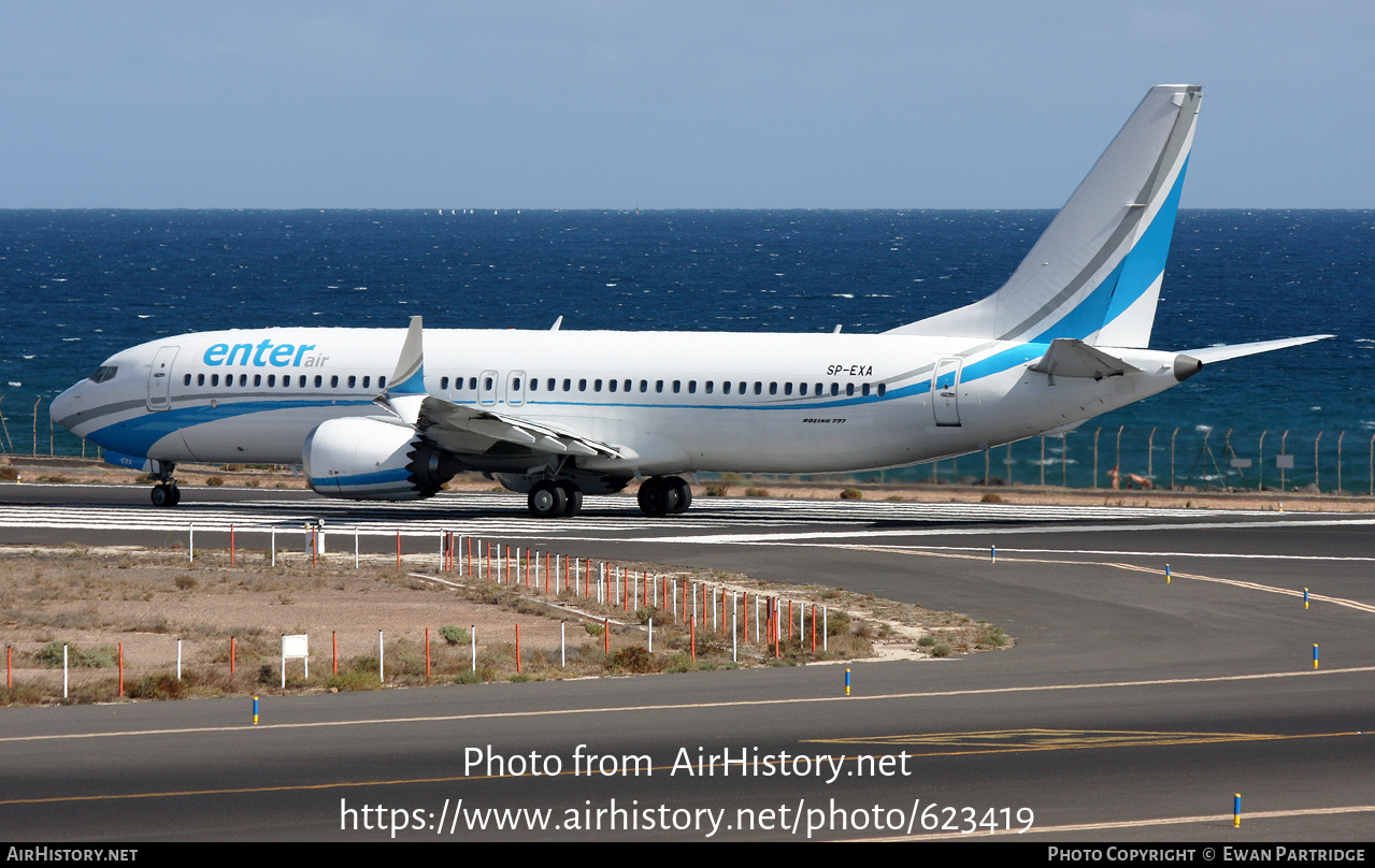 Aircraft Photo of SP-EXA | Boeing 737-8 Max 8 | Enter Air | AirHistory.net #623419