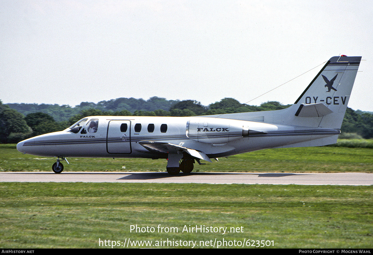 Aircraft Photo of OY-CEV | Cessna 500 Citation I | Falck Air | AirHistory.net #623501