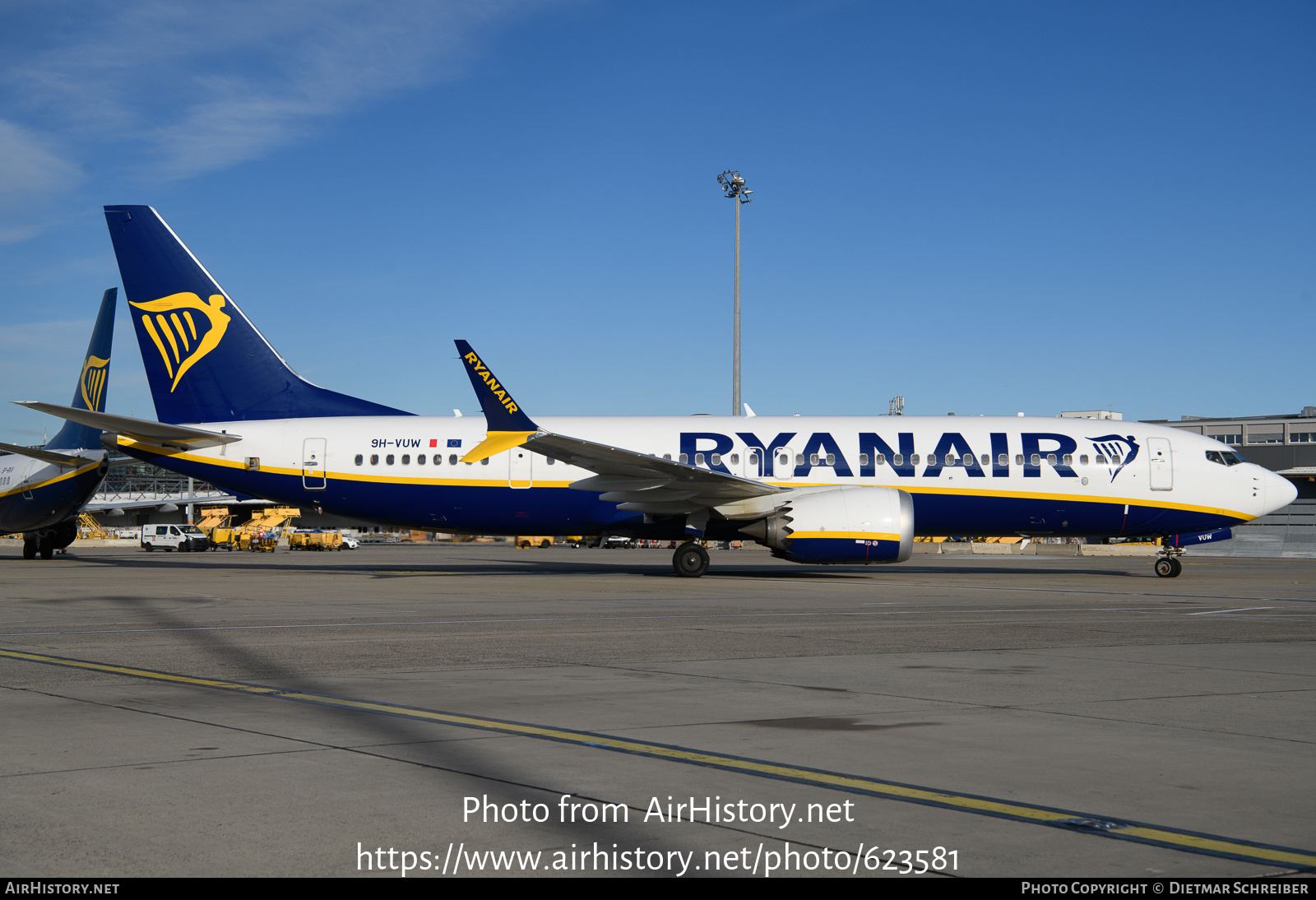 Aircraft Photo of 9H-VUW | Boeing 737-8200 Max 200 | Ryanair | AirHistory.net #623581