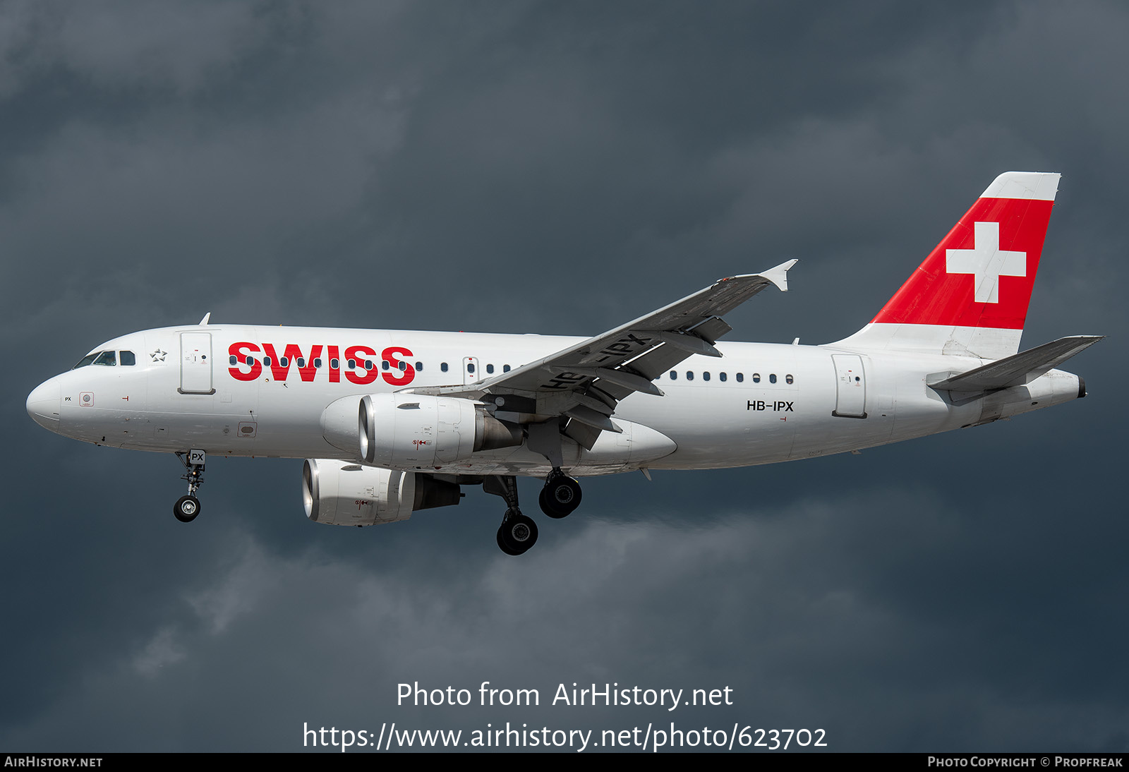 Aircraft Photo of HB-IPX | Airbus A319-112 | Swiss International Air Lines | AirHistory.net #623702