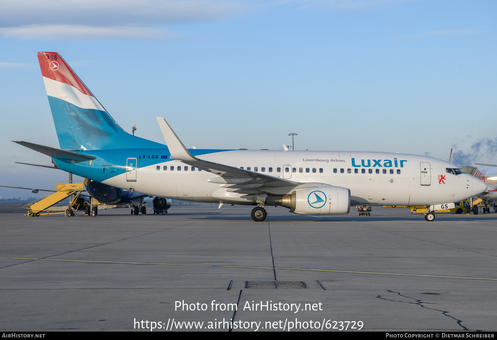 Aircraft Photo of LX-LGS | Boeing 737-7C9 | Luxair | AirHistory.net #623729