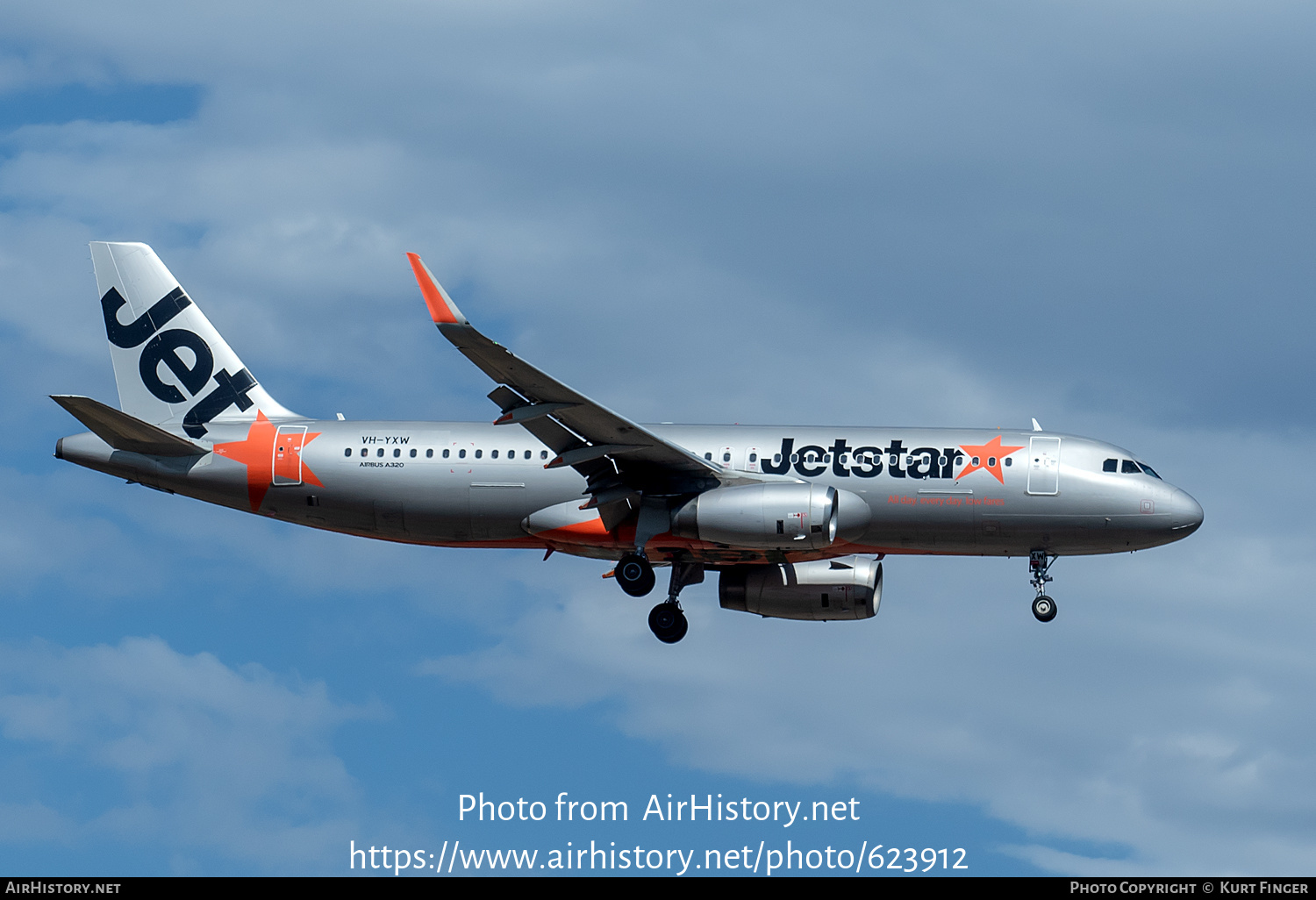 Aircraft Photo of VH-YXW | Airbus A320-232 | Jetstar Airways | AirHistory.net #623912