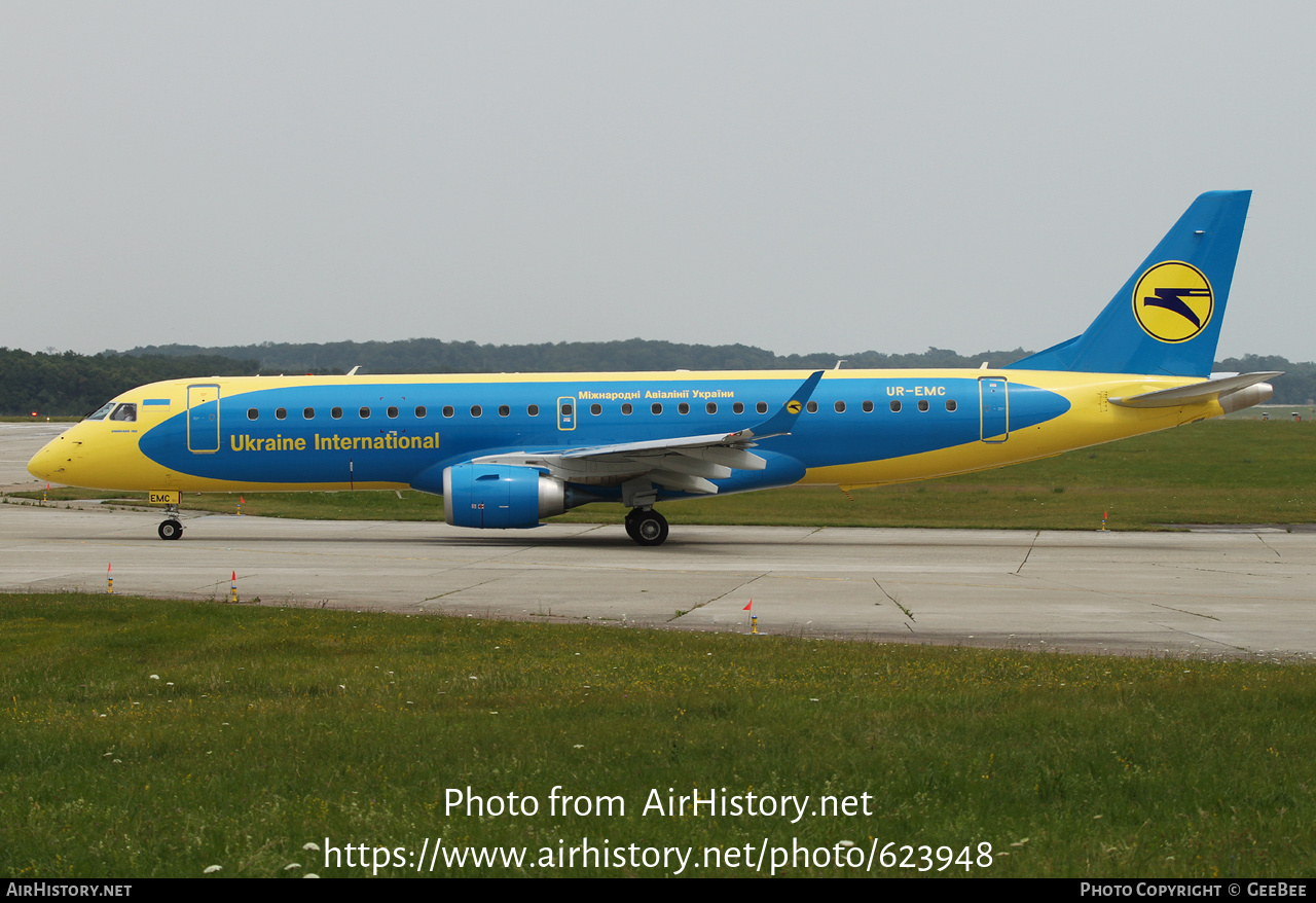 Aircraft Photo of UR-EMC | Embraer 190STD (ERJ-190-100STD) | Air Ukraine | AirHistory.net #623948