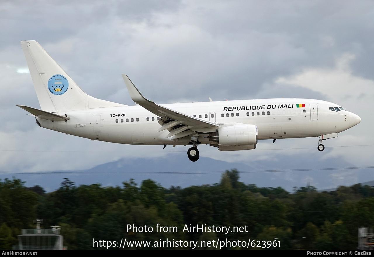 Aircraft Photo of TZ-PRM | Boeing 737-7BC BBJ | Mali Government | AirHistory.net #623961