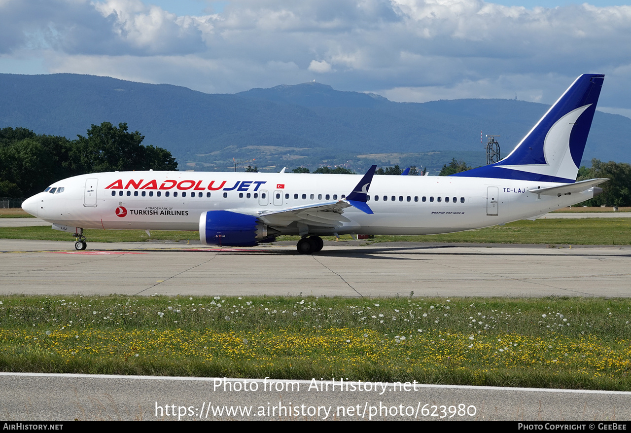 Aircraft Photo of TC-LAJ | Boeing 737-8 Max 8 | AnadoluJet | AirHistory.net #623980