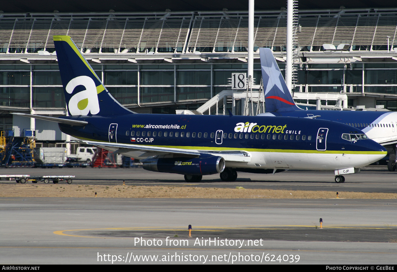 Aircraft Photo of CC-CJP | Boeing 737-2T7/Adv | Air Comet Chile | AirHistory.net #624039