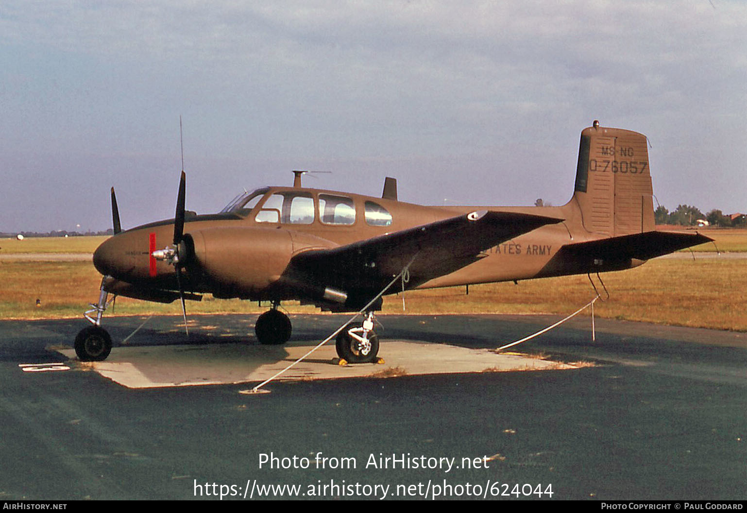 Aircraft Photo of 57-6057 / 0-76057 | Beech U-8D Seminole (50) | USA - Army | AirHistory.net #624044