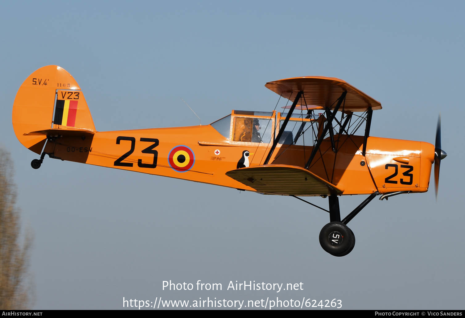 Aircraft Photo of OO-ESV / V23 | Stampe-Vertongen SV-4B | Belgium - Air Force | AirHistory.net #624263