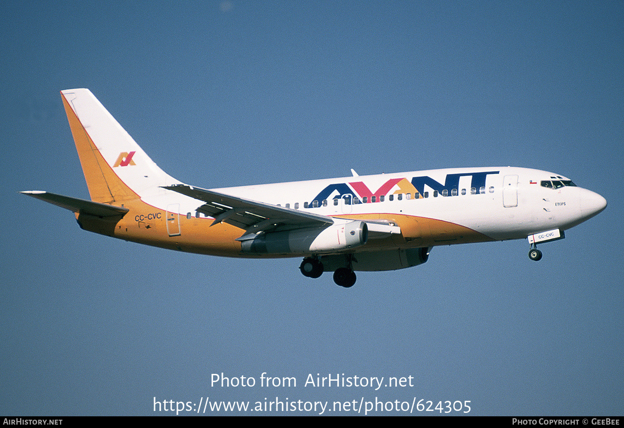 Aircraft Photo of CC-CVC | Boeing 737-229/Adv | Avant Airlines | AirHistory.net #624305