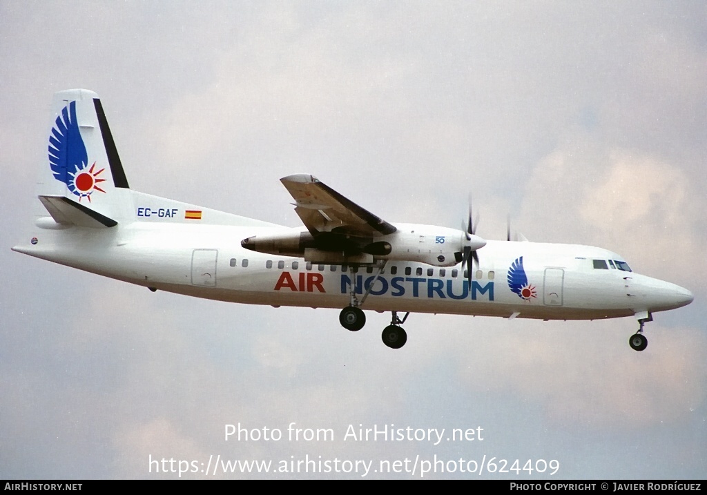 Aircraft Photo of EC-GAF | Fokker 50 | Air Nostrum | AirHistory.net #624409