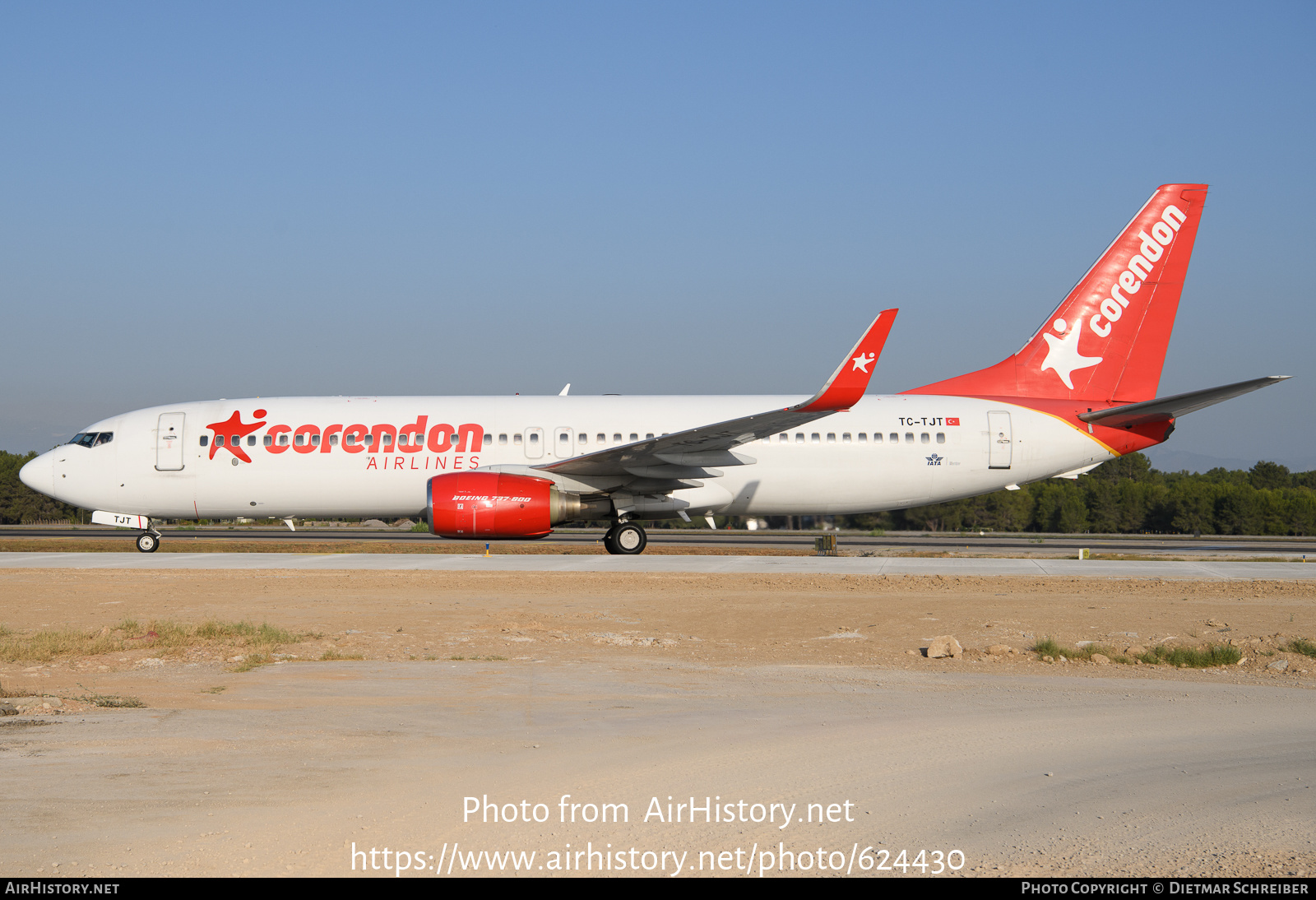 Aircraft Photo of TC-TJT | Boeing 737-8HC | Corendon Airlines | AirHistory.net #624430