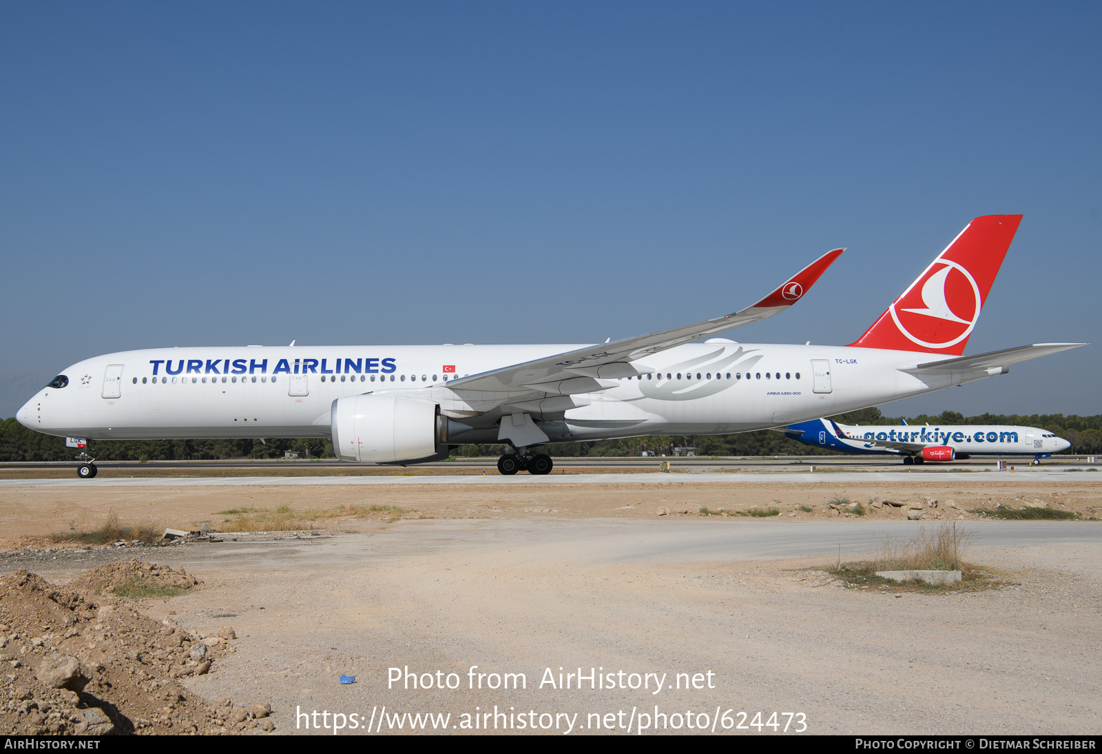 Aircraft Photo of TC-LGK | Airbus A350-941 | Turkish Airlines | AirHistory.net #624473