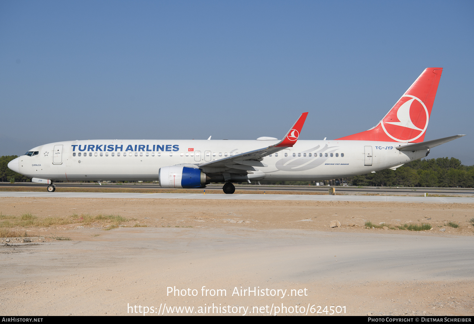Aircraft Photo of TC-JYP | Boeing 737-9F2/ER | Turkish Airlines | AirHistory.net #624501