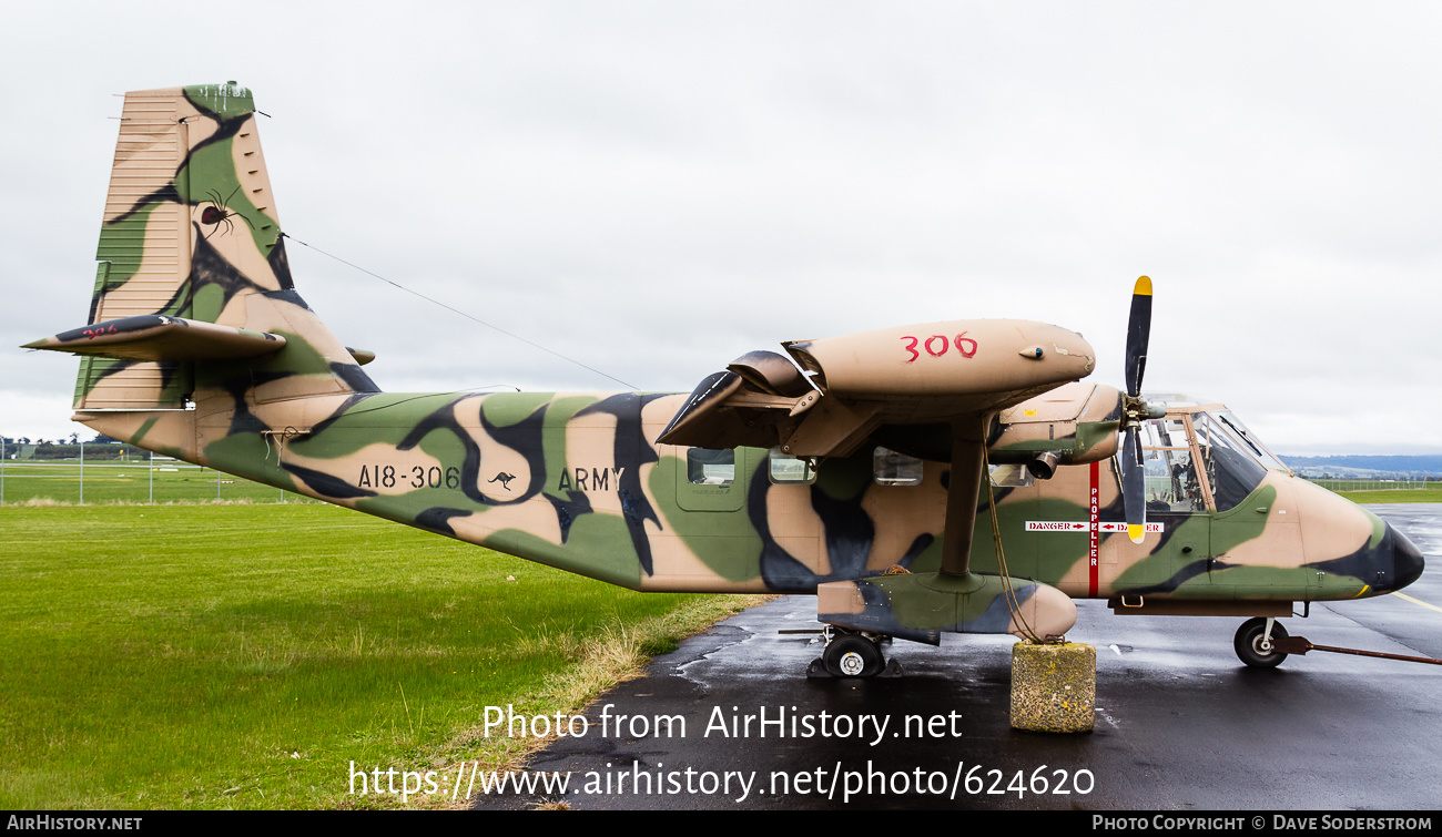 Aircraft Photo of A18-306 | GAF N-22B Nomad | Australia - Army | AirHistory.net #624620