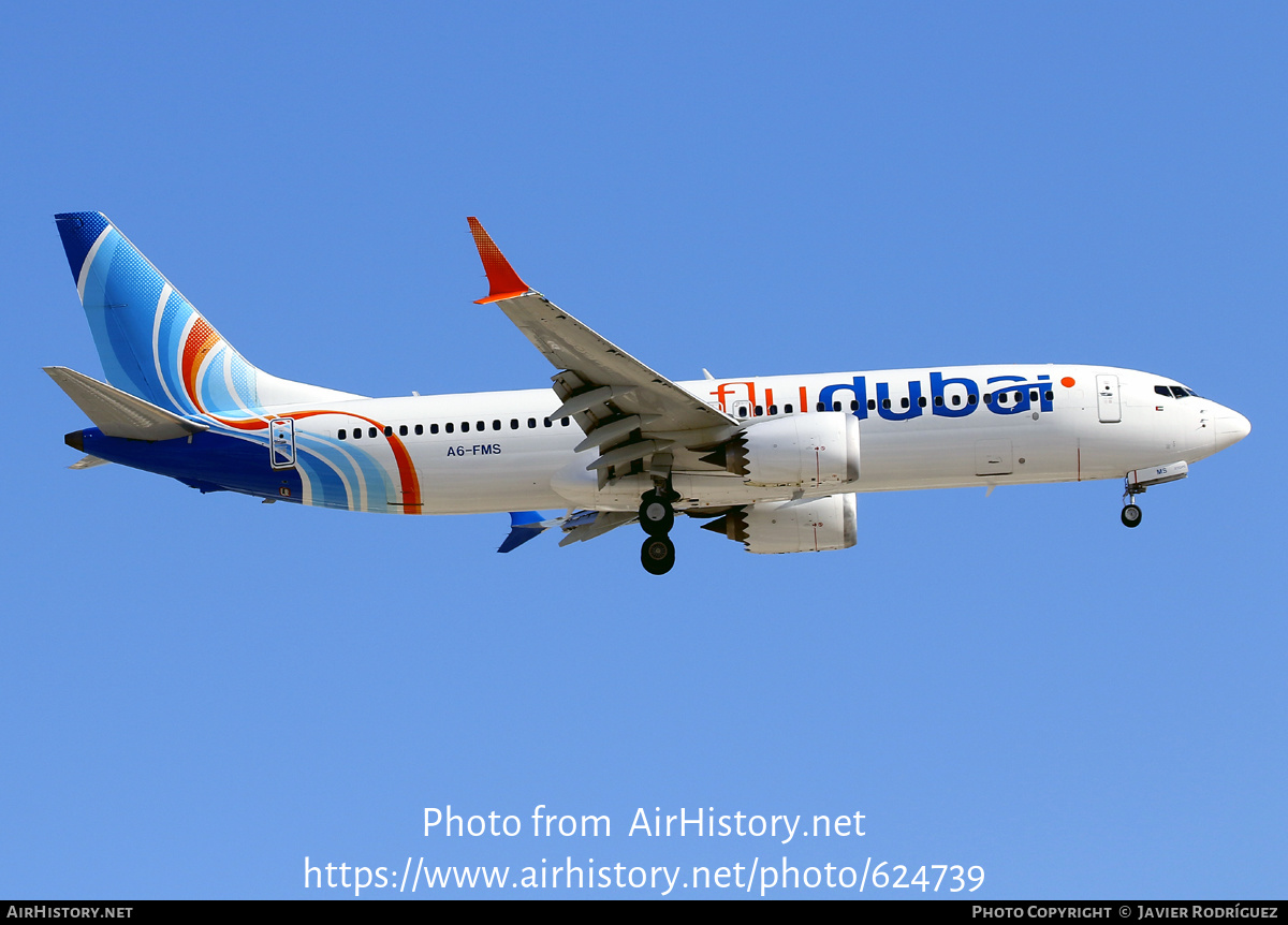 Aircraft Photo of A6-FMS | Boeing 737-8 Max 8 | Flydubai | AirHistory.net #624739