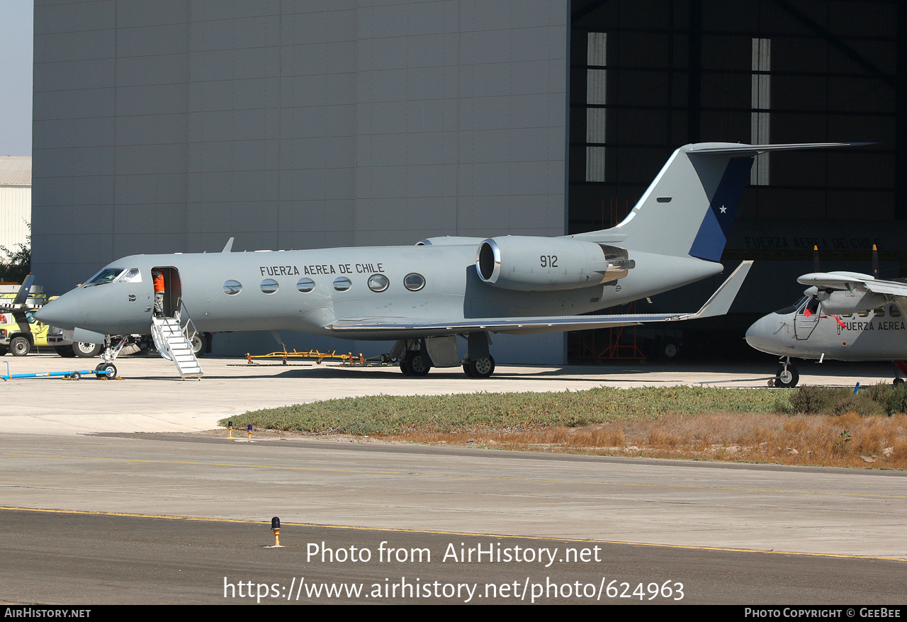 Aircraft Photo of 912 | Gulfstream Aerospace G-IV Gulfstream IV | Chile - Air Force | AirHistory.net #624963