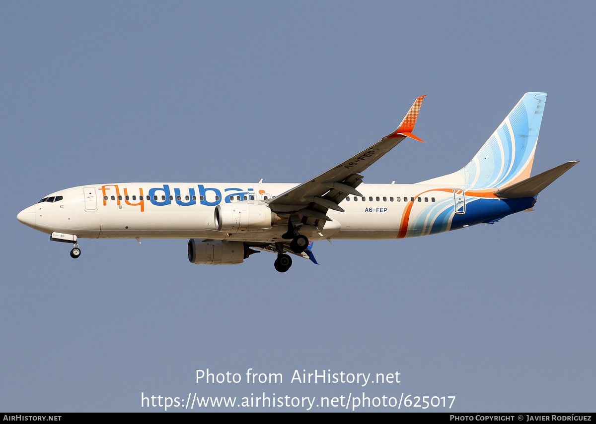 Aircraft Photo of A6-FEP | Boeing 737-8KN | Flydubai | AirHistory.net #625017