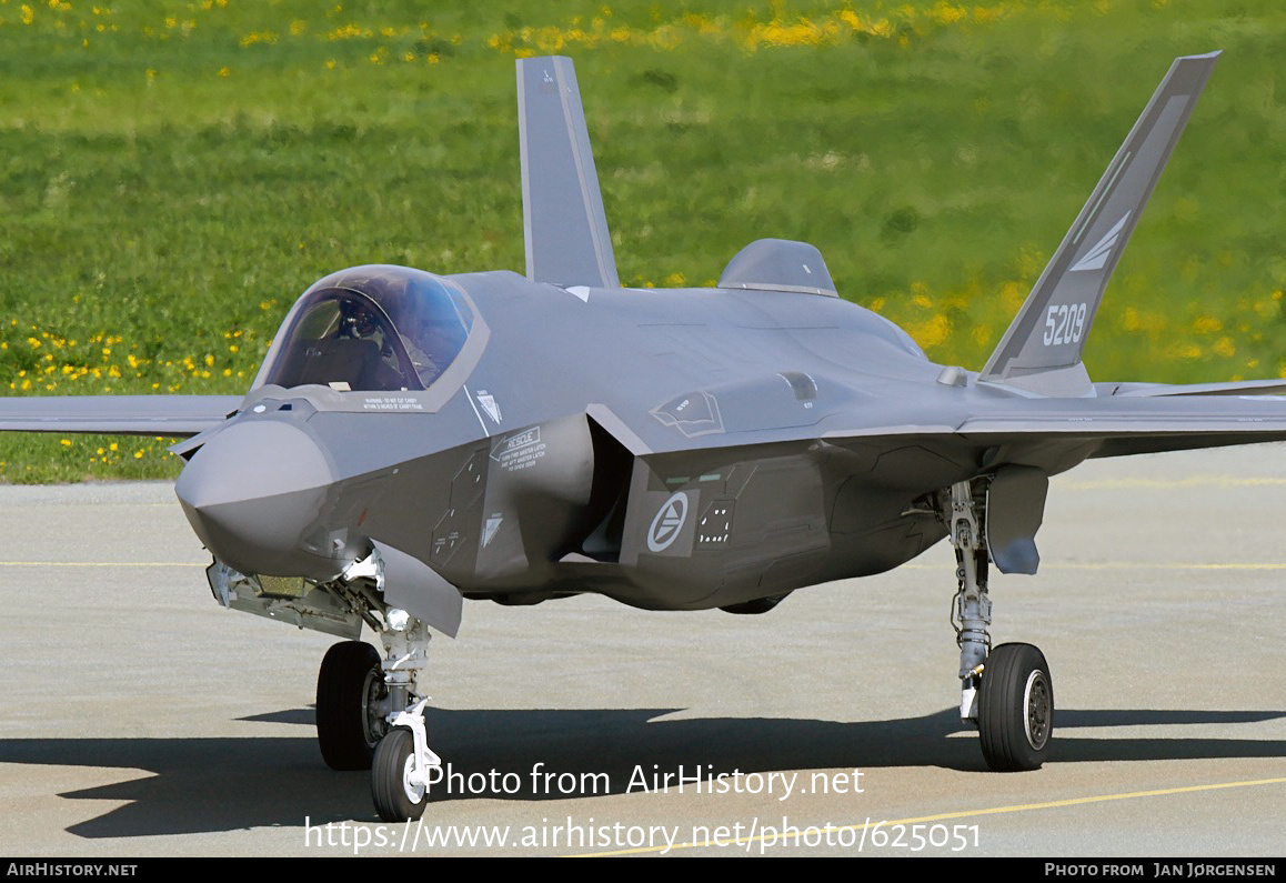 Aircraft Photo of 5209 | Lockheed Martin F-35A Lightning II | Norway - Air Force | AirHistory.net #625051