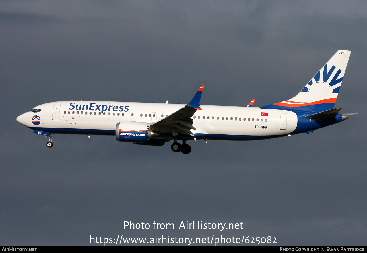 Aircraft Photo of TC-SMF | Boeing 737-8 Max 8 | SunExpress | AirHistory.net #625082