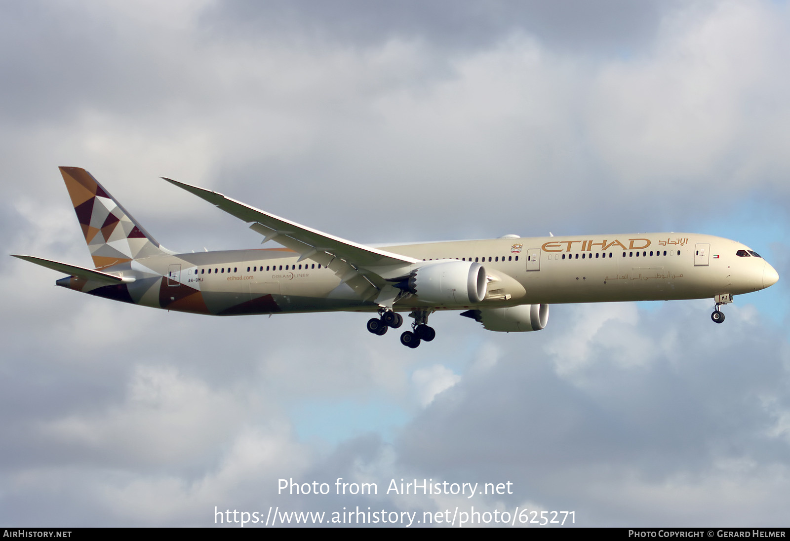 Aircraft Photo of A6-BMJ | Boeing 787-10 Dreamliner | Etihad Airways | AirHistory.net #625271