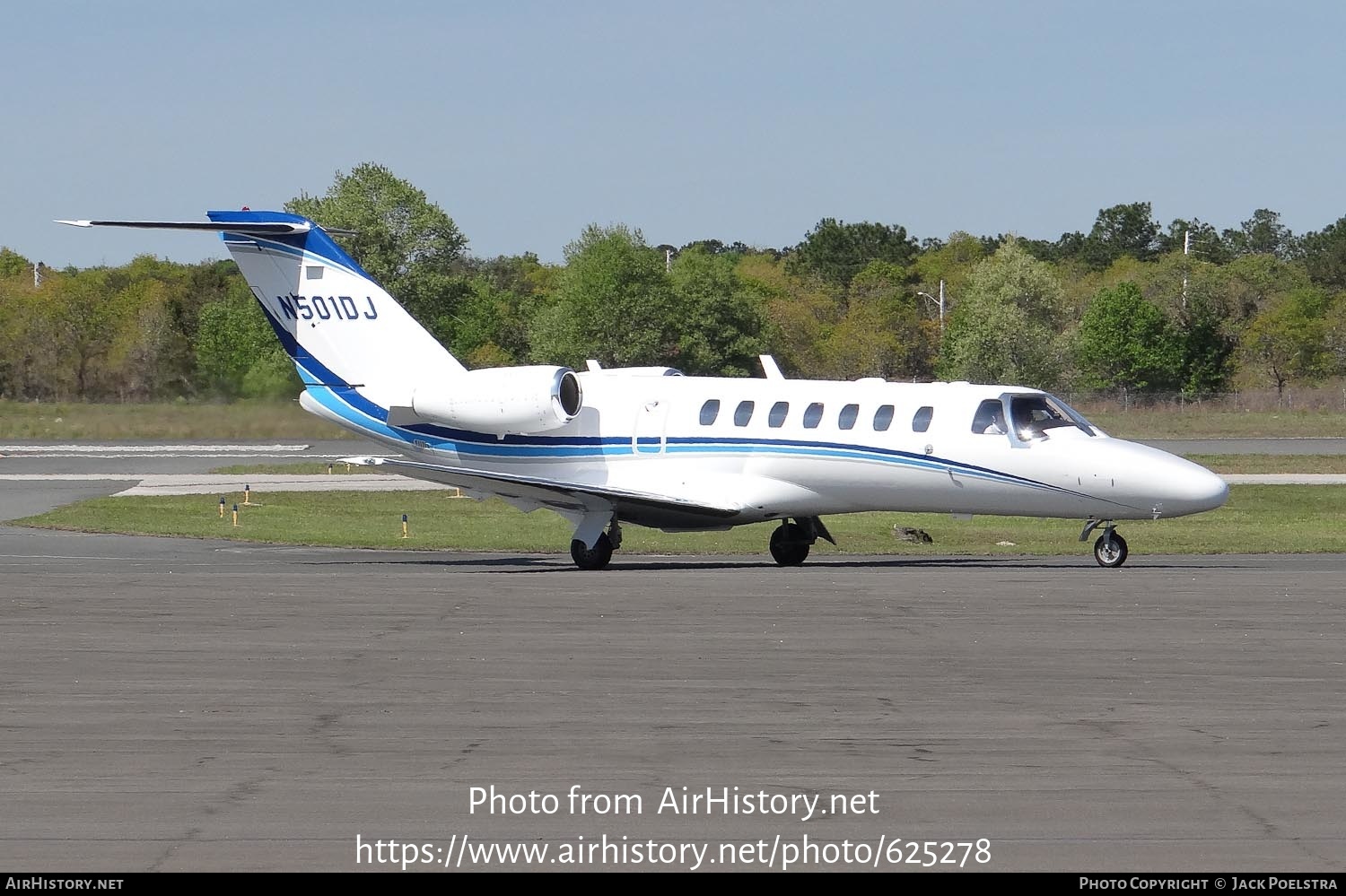 Aircraft Photo of N501DJ | Cessna 525B CitationJet CJ3 | AirHistory.net #625278