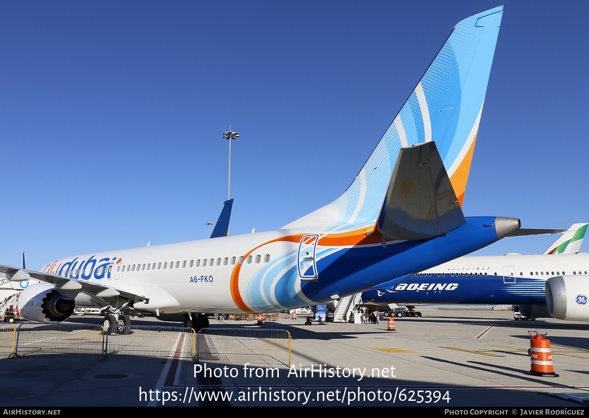 Aircraft Photo of A6-FKO | Boeing 737-8 Max 8 | Flydubai | AirHistory.net #625394