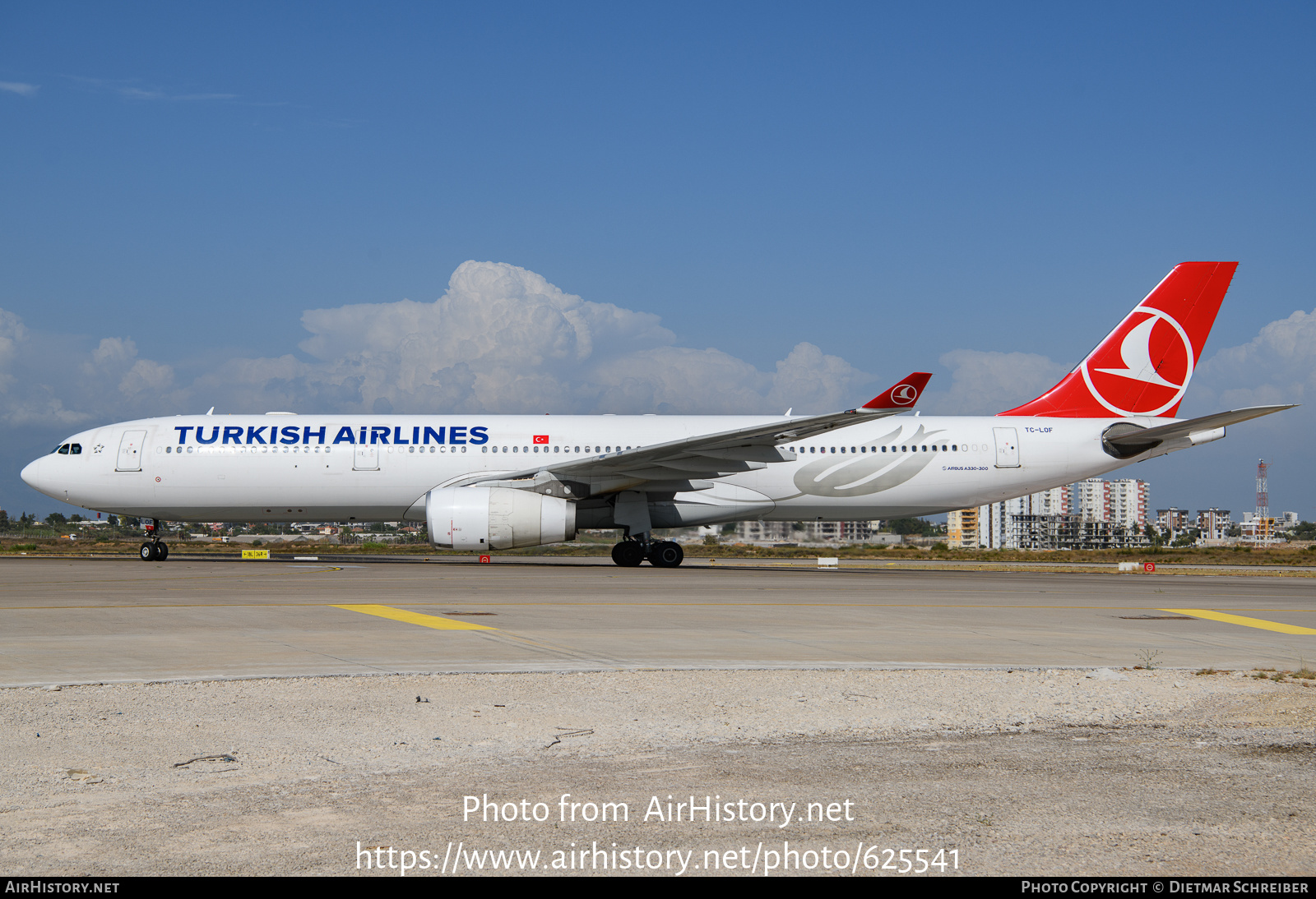 Aircraft Photo of TC-LOF | Airbus A330-343E | Turkish Airlines | AirHistory.net #625541