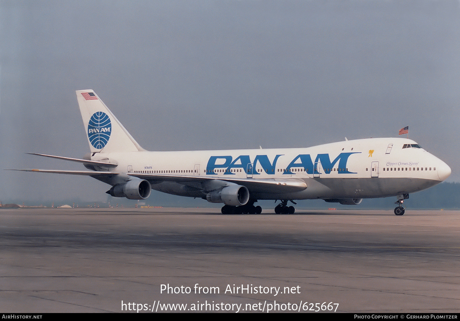 Aircraft Photo of N744PA | Boeing 747-121 | Pan American World Airways - Pan Am | AirHistory.net #625667