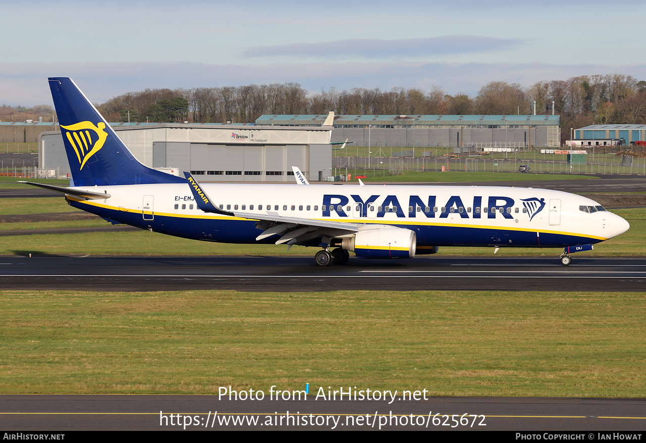 Aircraft Photo of EI-EMJ | Boeing 737-8AS | Ryanair | AirHistory.net #625672