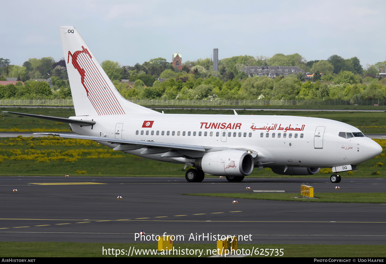 Aircraft Photo of TS-IOQ | Boeing 737-6H3 | Tunisair | AirHistory.net #625735