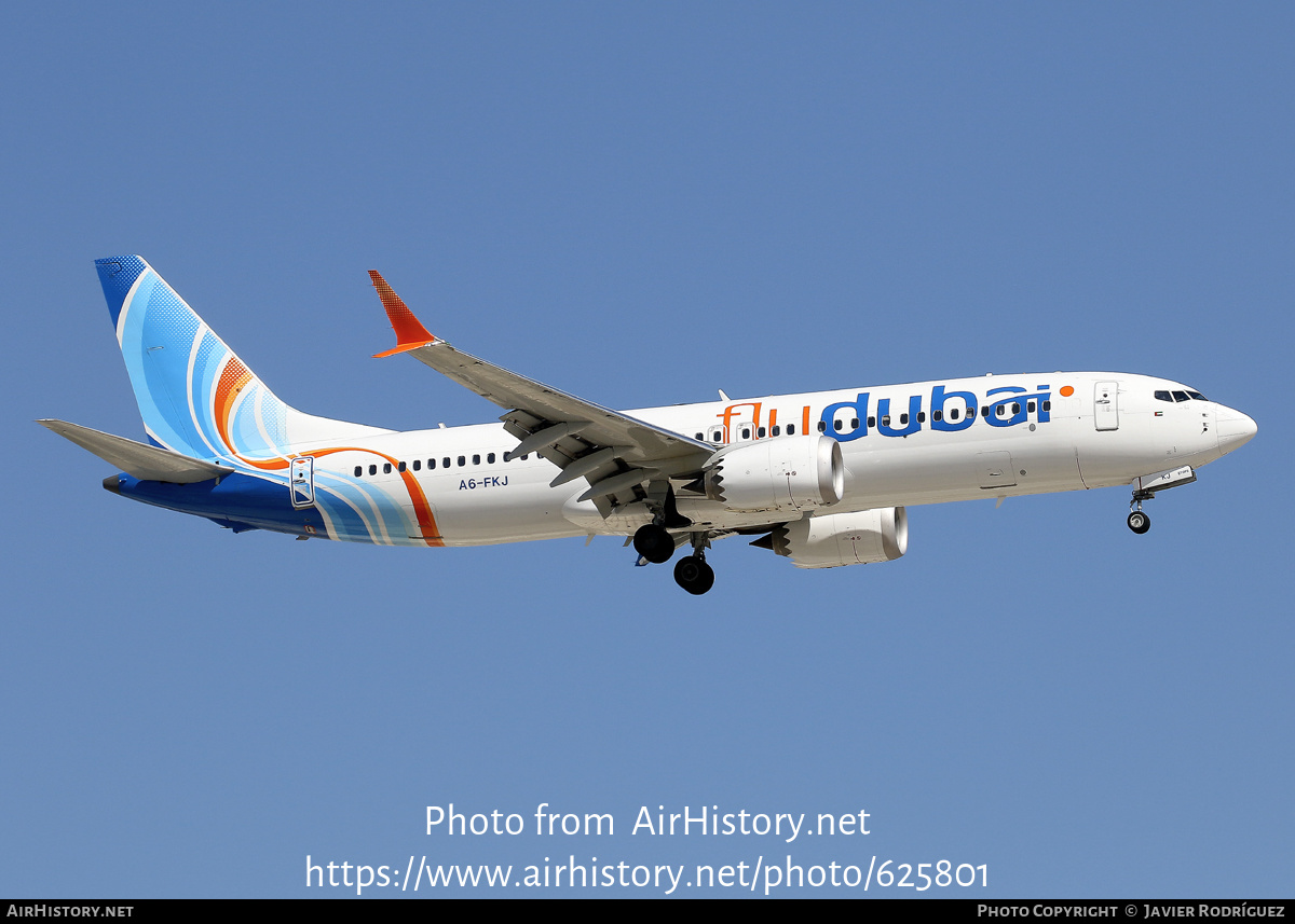 Aircraft Photo of A6-FKJ | Boeing 737-8 Max 8 | Flydubai | AirHistory.net #625801