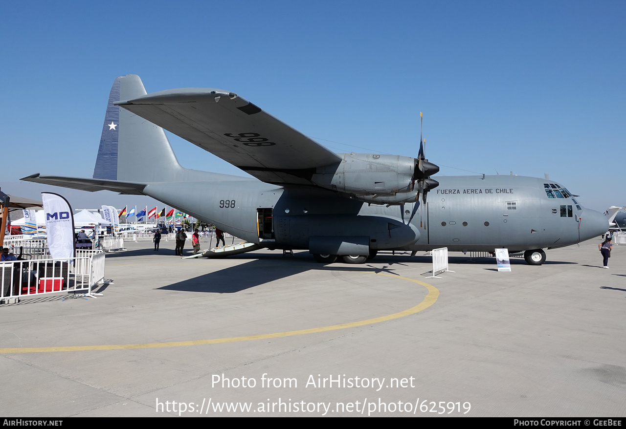 Aircraft Photo of 998 | Lockheed C-130B Hercules (L-282) | Chile - Air Force | AirHistory.net #625919