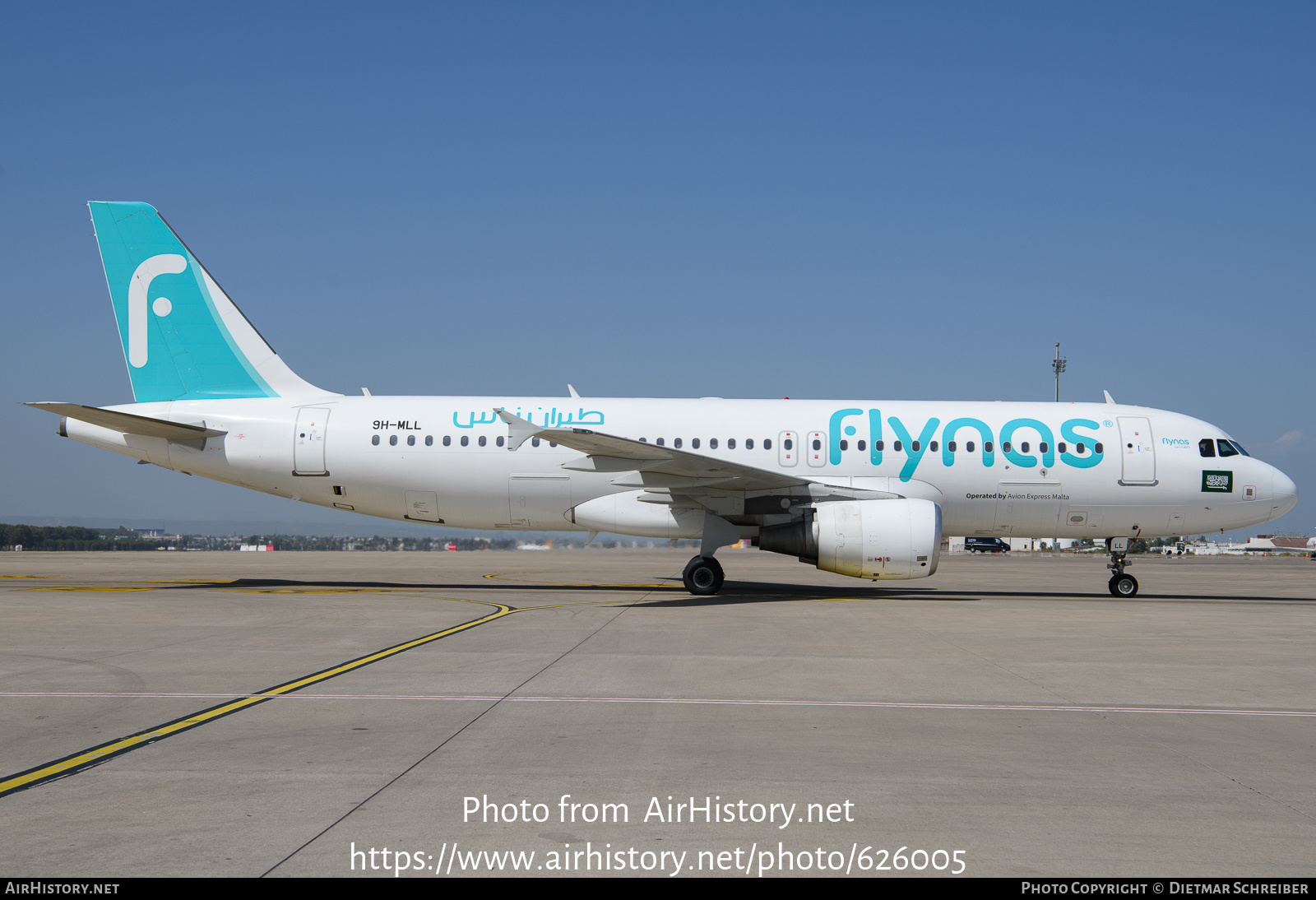 Aircraft Photo of 9H-MLL | Airbus A320-214 | Flynas | AirHistory.net #626005