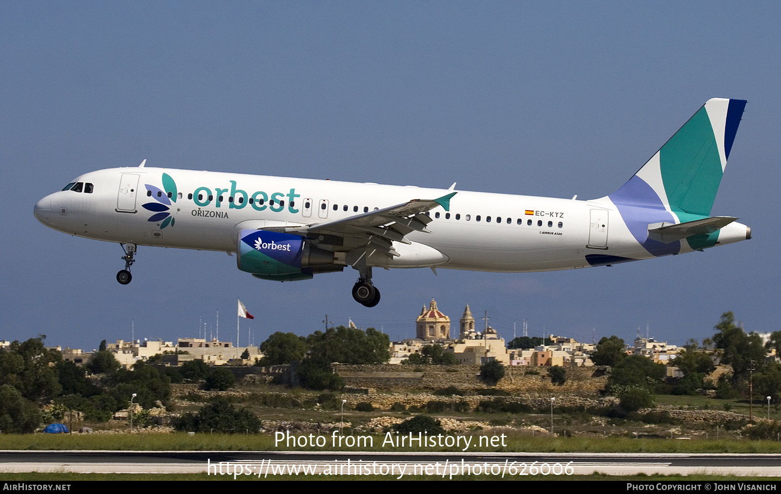 Aircraft Photo of EC-KYZ | Airbus A320-214 | Orbest Orizonia Airlines | AirHistory.net #626006