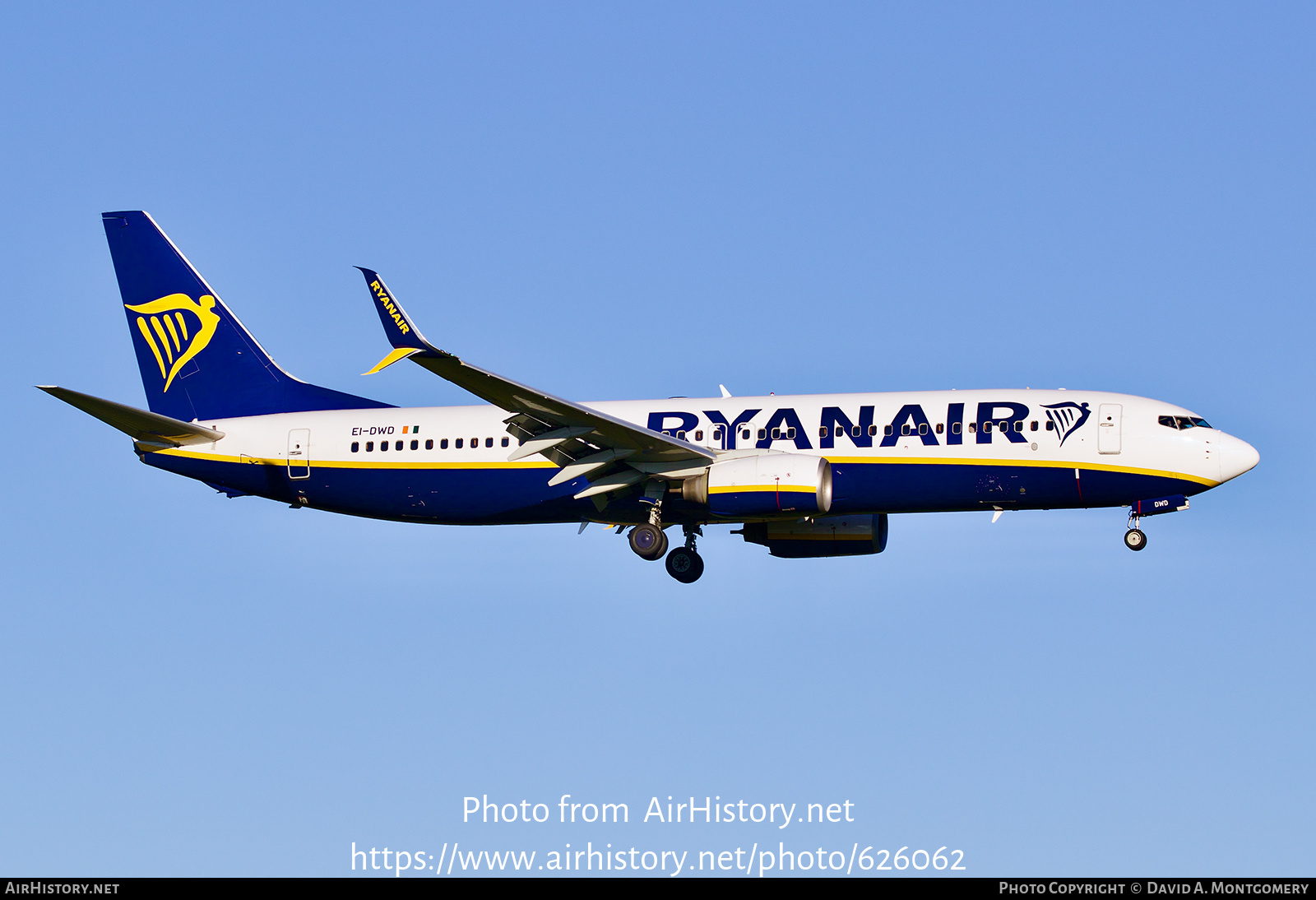 Aircraft Photo of EI-DWD | Boeing 737-8AS | Ryanair | AirHistory.net #626062