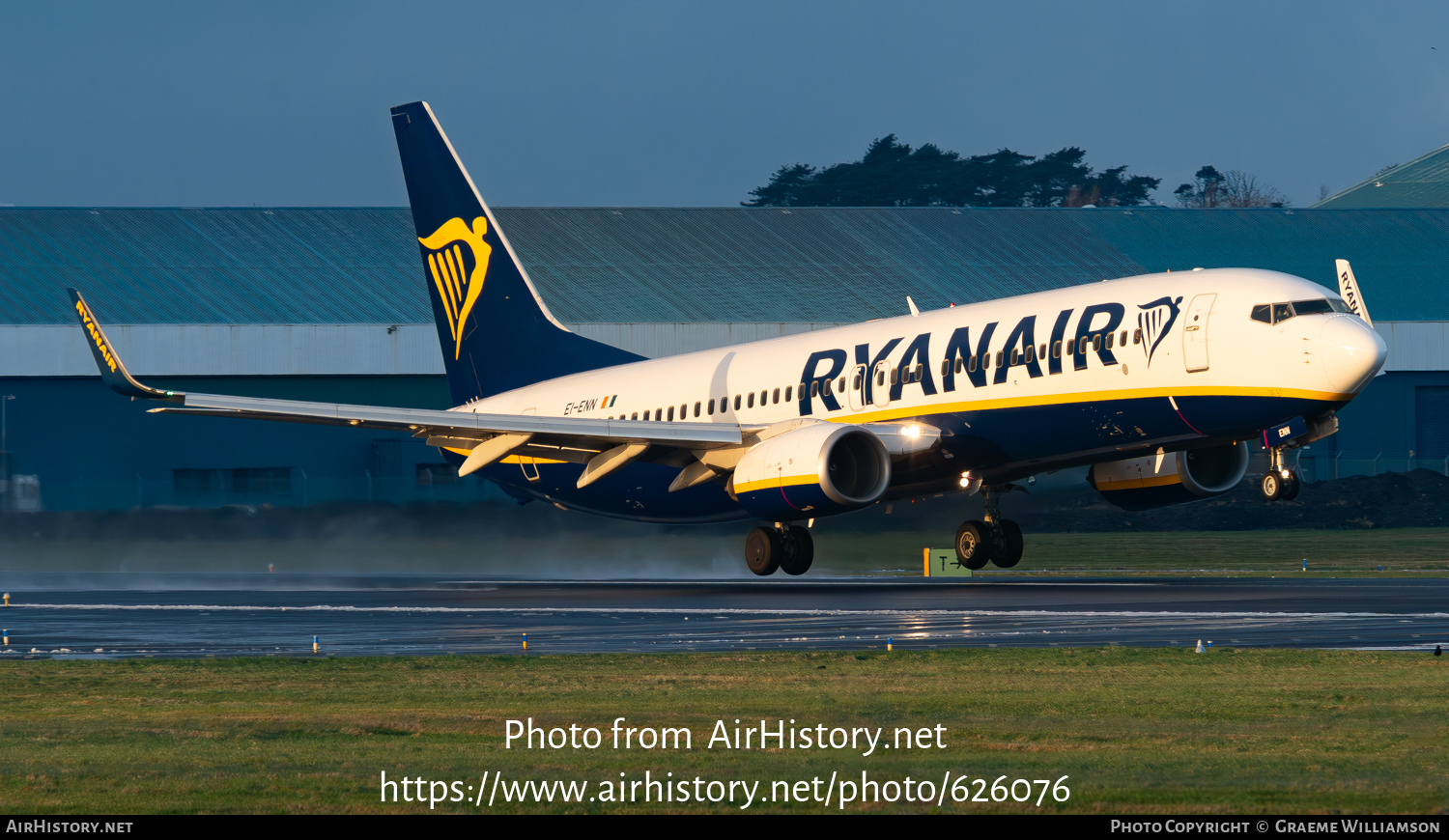 Aircraft Photo of EI-ENN | Boeing 737-8AS | Ryanair | AirHistory.net #626076