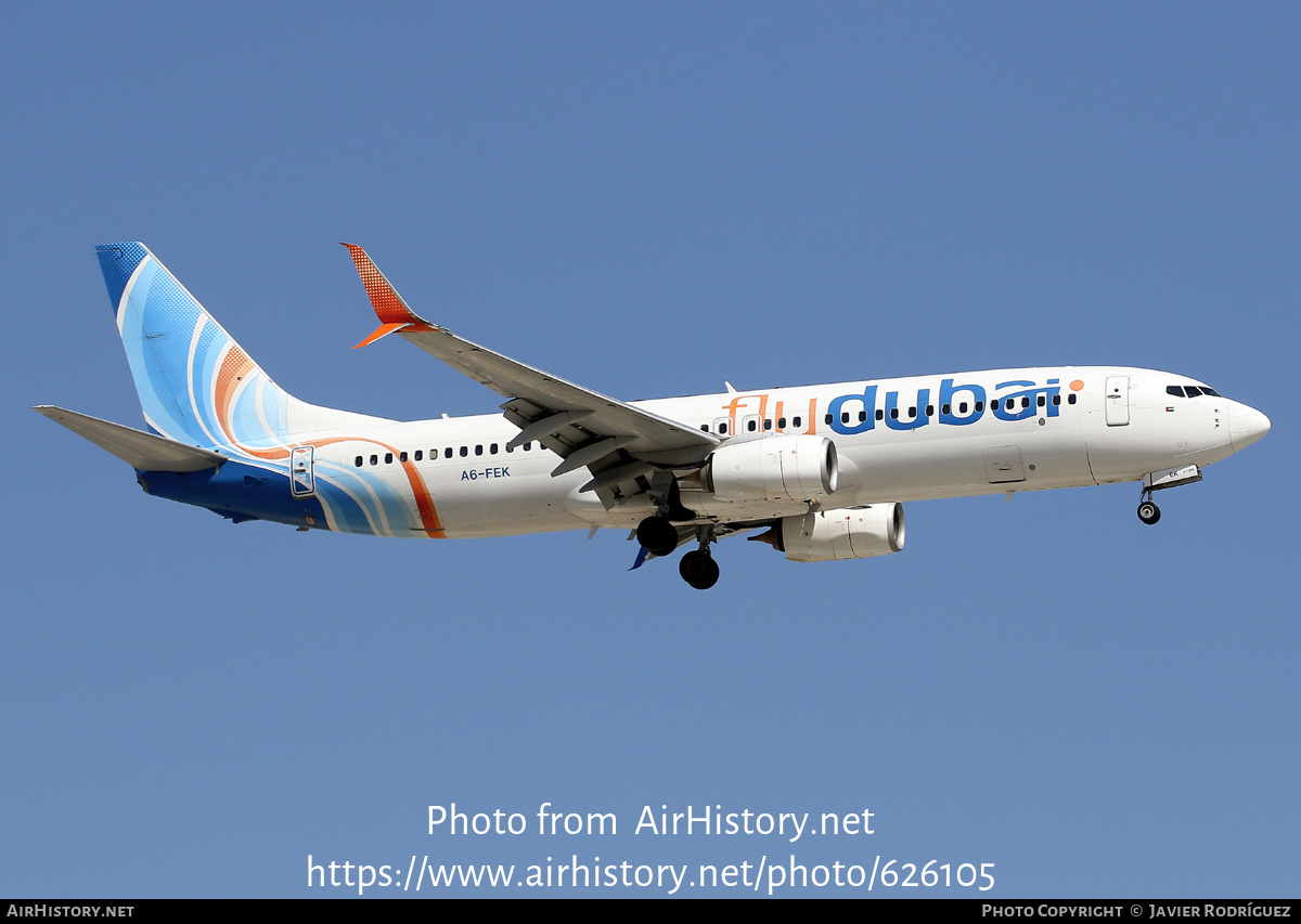 Aircraft Photo of A6-FEK | Boeing 737-8KN | Flydubai | AirHistory.net #626105